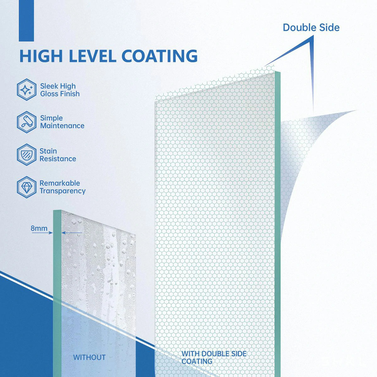 55-59" x 72" Frameless Double Sliding Shower Door, 5/16"(8mm) Premium Tempered Glass, Brushed Nickel - Luciddepo