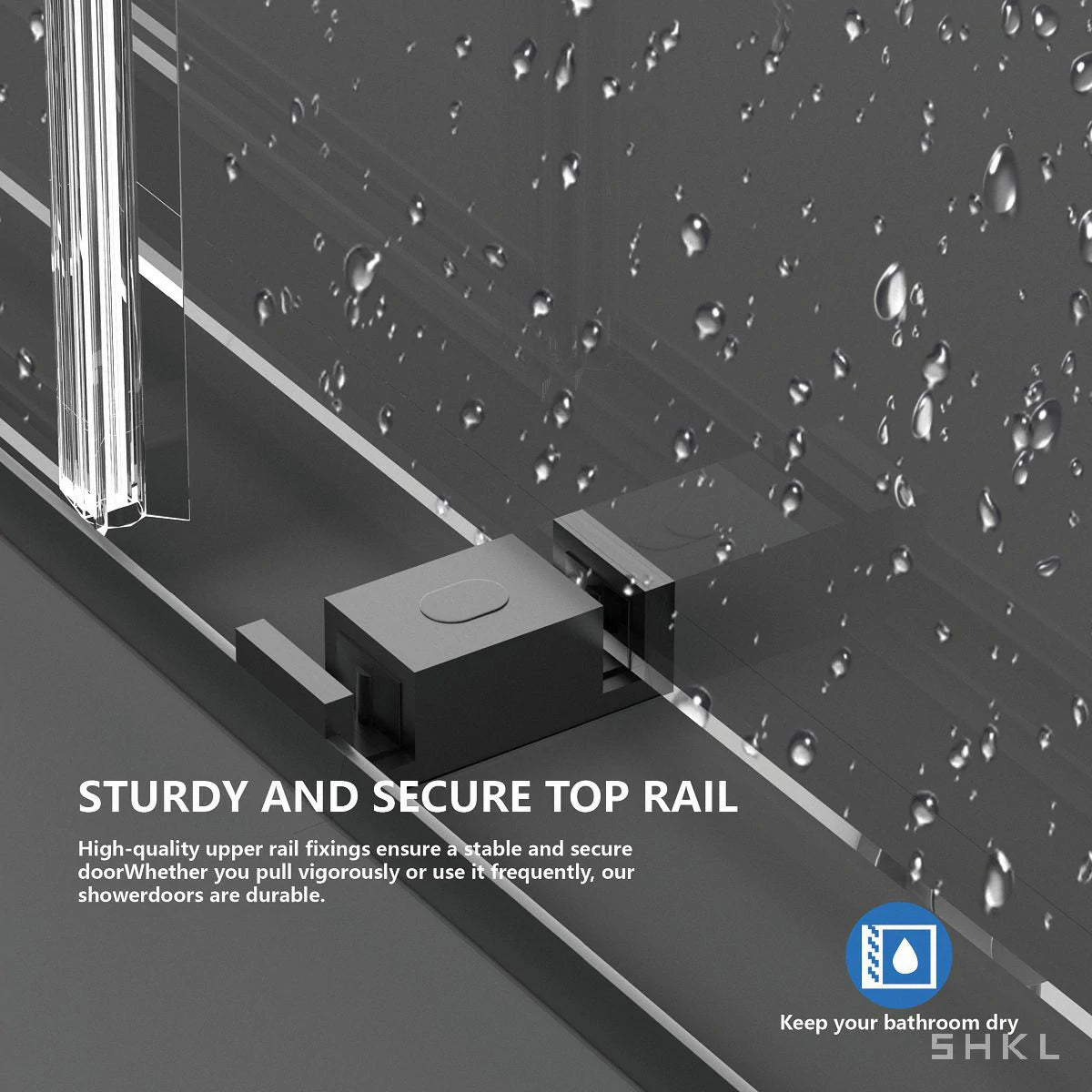 55-59" x 72" Frameless Double Sliding Shower Door,5/16"(8mm) Premium Tempered Glass, Matte Black - Luciddepo