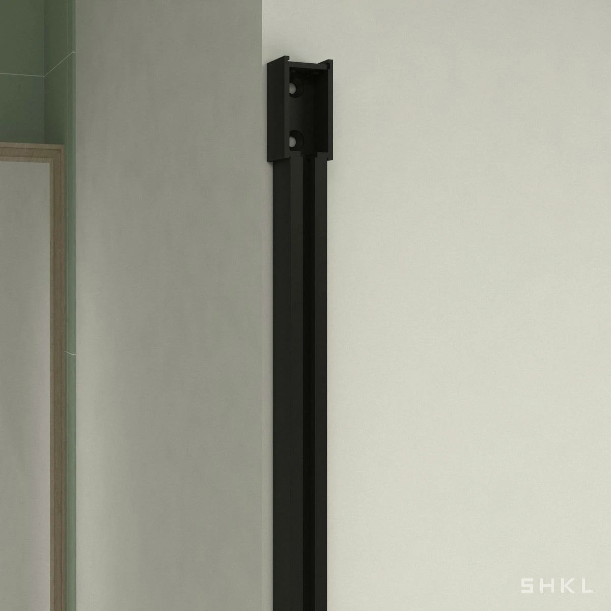 56-60" W x 74" H Semi-Frameless Sliding Shower Door, 1/4" (6mm) Clear SGCC Tempered Glass, Matte Black Finished - Luciddepo