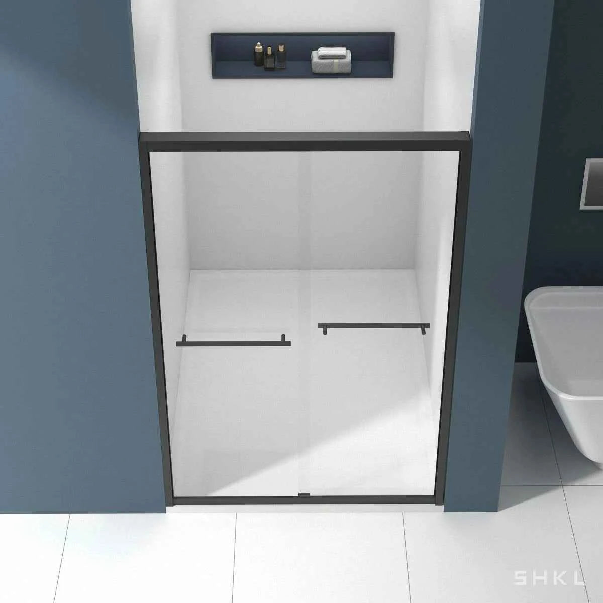 ABC 24'' Floating Bathroom Vanity with 2 Storage Drawers, White Resin Integrated Basin, Acacia Solid Wood Color