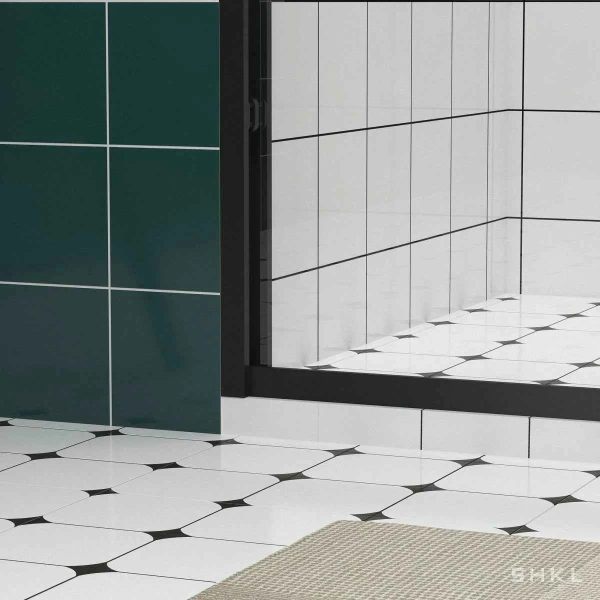 ABC 24'' Floating Bathroom Vanity with 2 Storage Drawers, White Resin Integrated Basin, Acacia Solid Wood Color