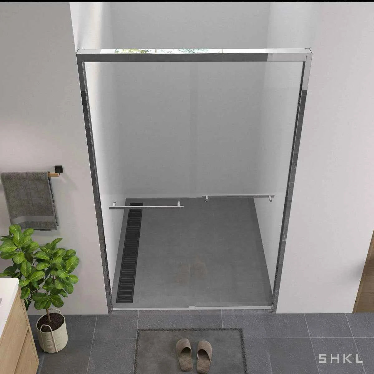 ABC 24'' Floating Bathroom Vanity with 2 Storage Drawers, White Resin Integrated Basin, Acacia Solid Wood Color