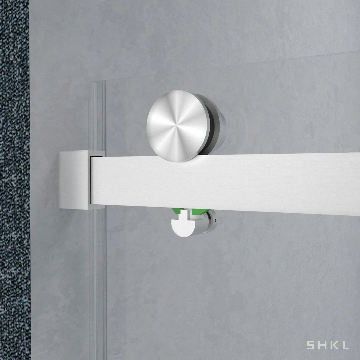 56-60"W x 72"H Frameless Sliding Shower Door, 5/16" (8mm) Thick SGCC Tempered Clear Glass, Brushed Nickel Finished - Luciddepo