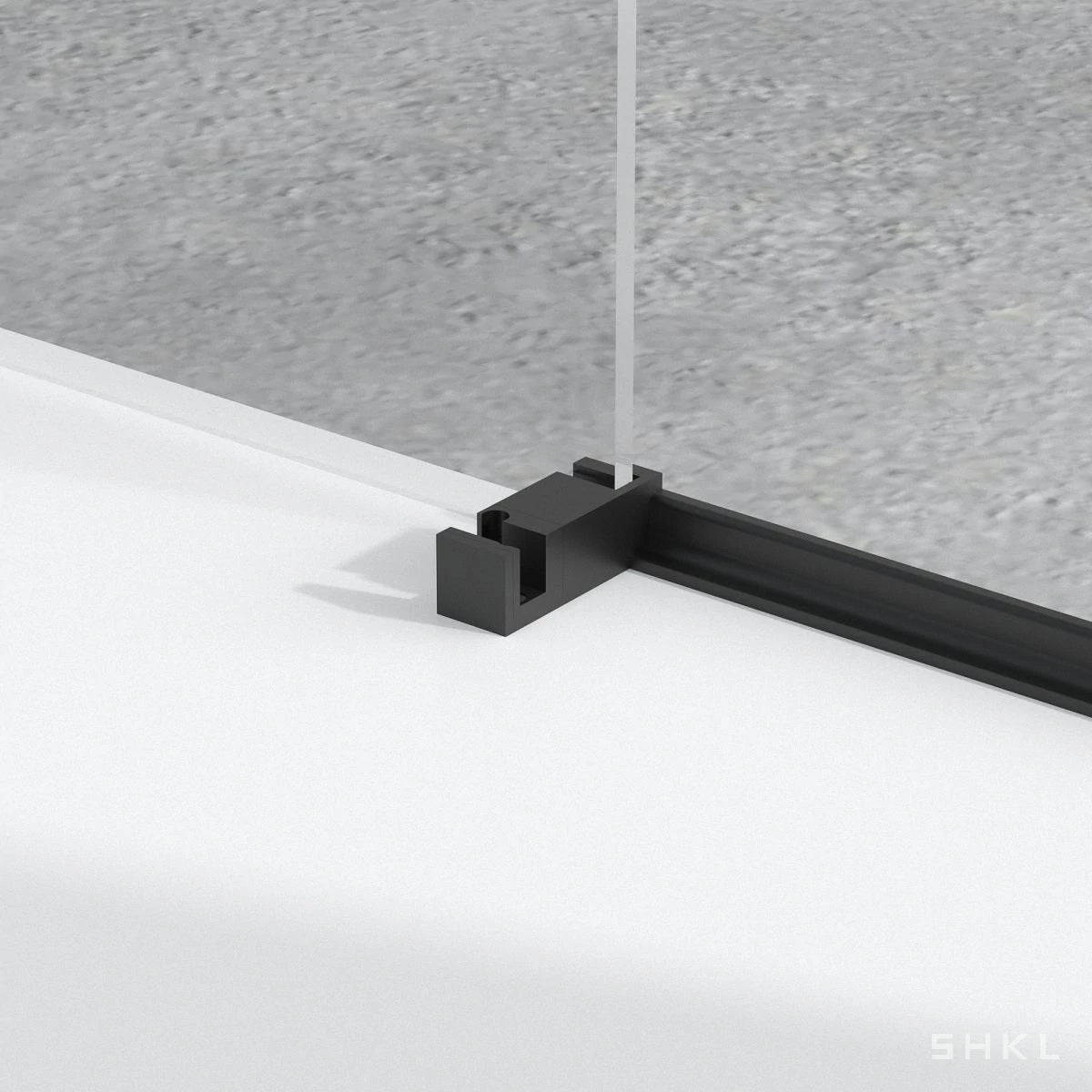 56-60"W x 72"H Frameless Sliding Shower Door, 5/16" (8mm) Thick SGCC Tempered Clear Glass, Matte Black Finished - Luciddepo