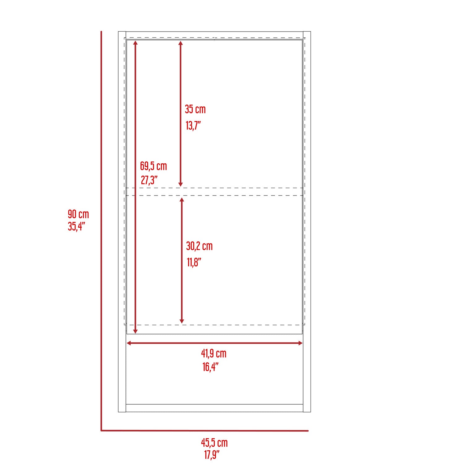 Palermo Medicine Single Door Cabinet, Two Interior Shelves, One External Shelf, White - Luciddepo