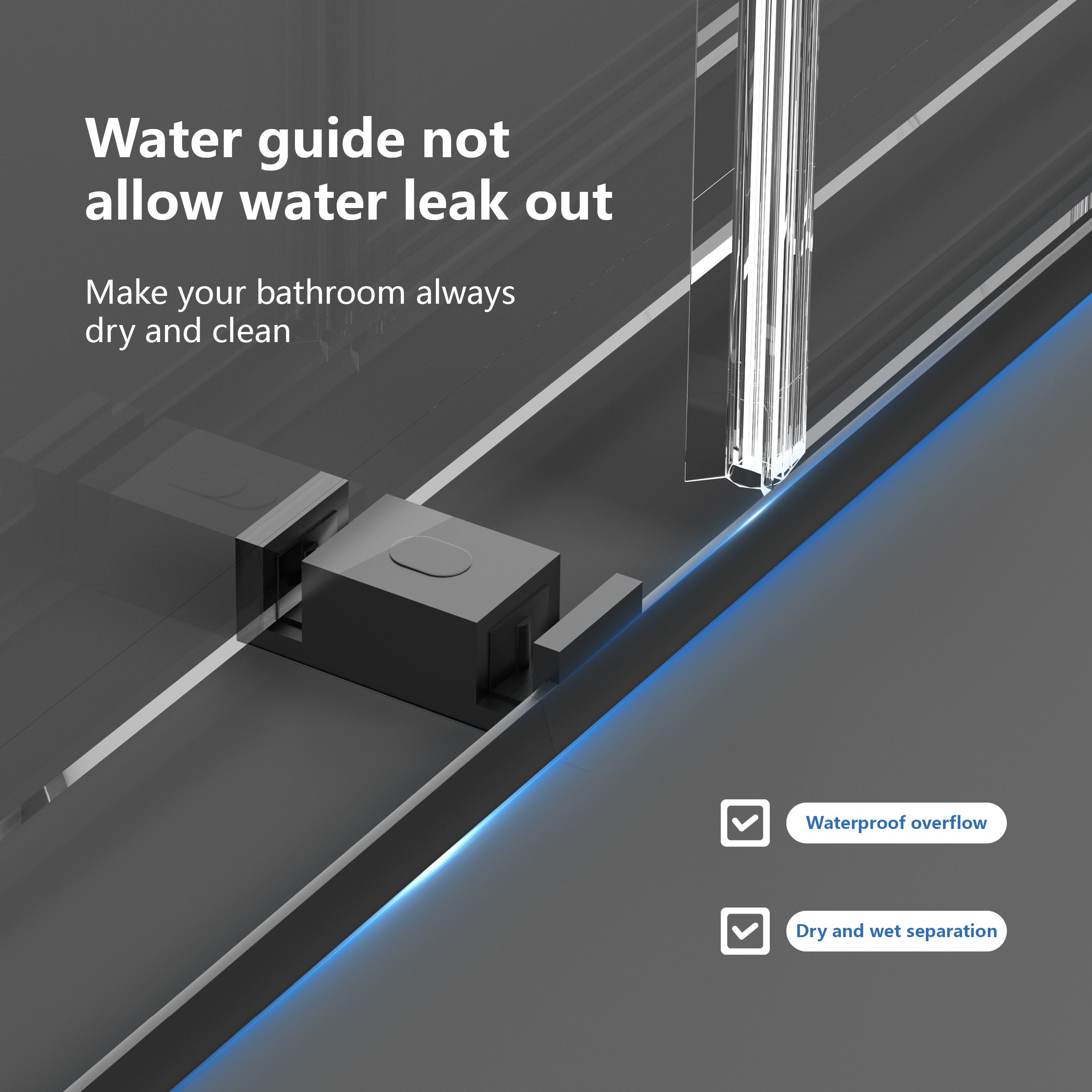 Frameless Double Sliding Shower Door 55"-59"W x 72"H, 8mm Thick SGCC Clear Premium Tempered Glass, Matte Black - Luciddepot