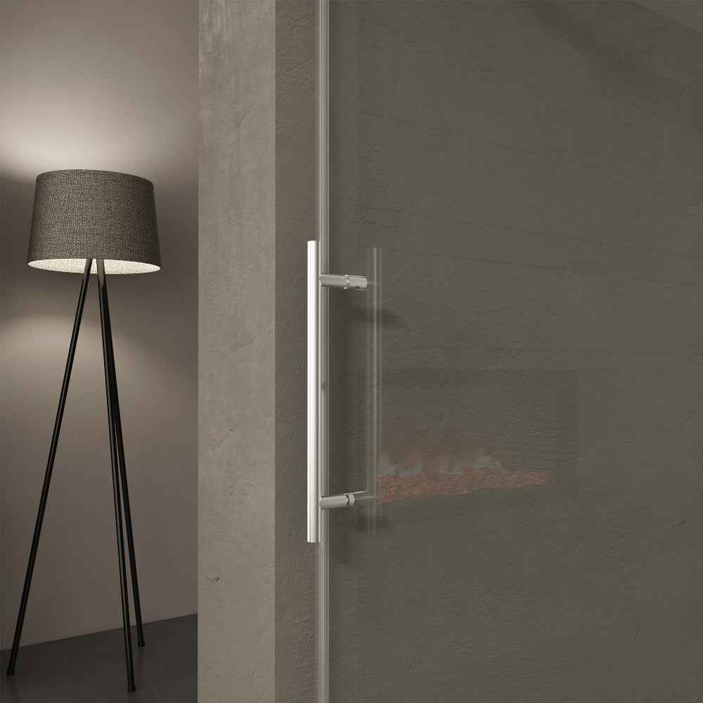 Frameless Double Sliding Shower Door 56"-60"W x 76"H, 10mm SGCC Clear Tempered Glass, Chrome Finished - Luciddepot