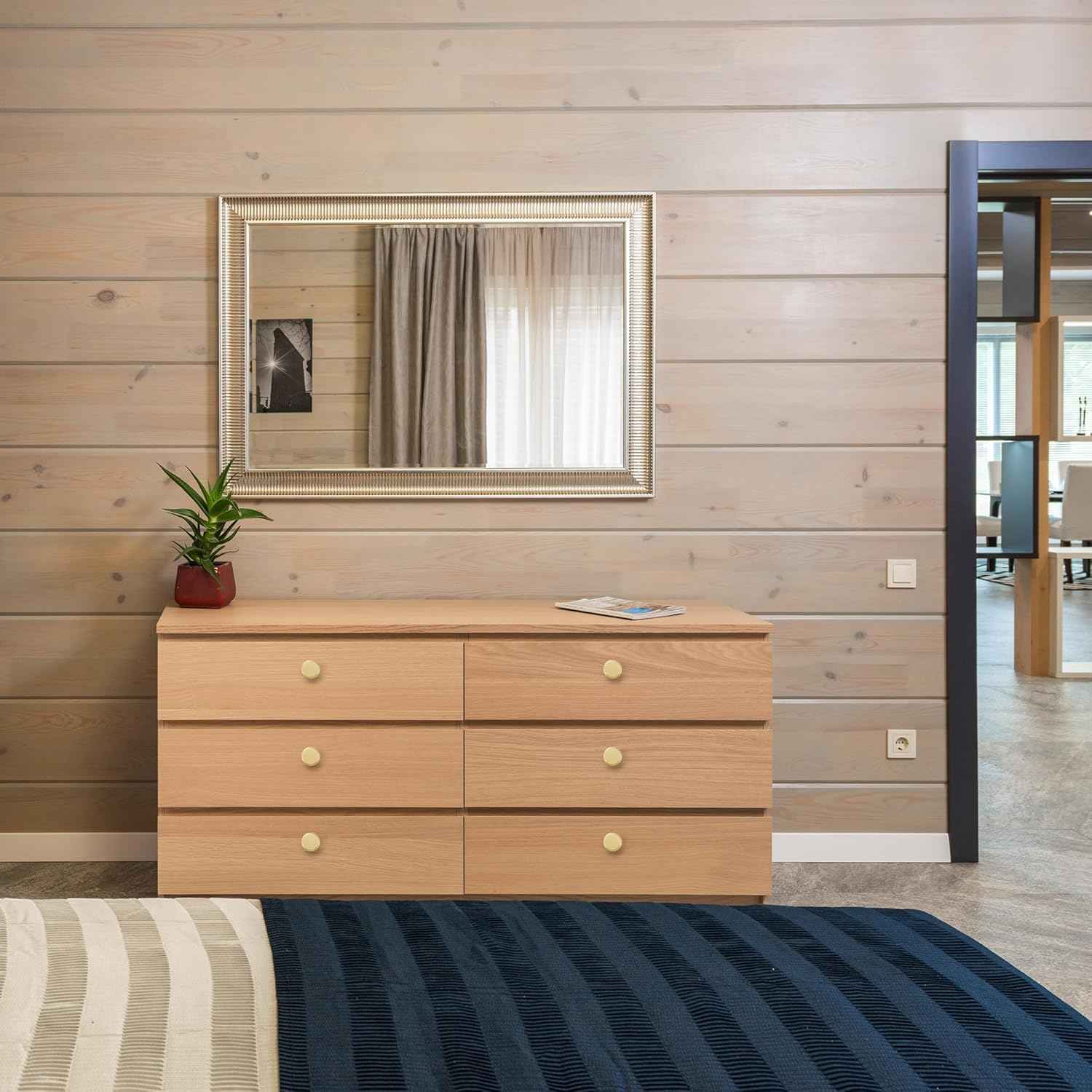 Gold Kitchen Cabinet Knobs, Solid Brass Knobs for Dresser Drawer, Minimalist Bathroom Cabinet Pulls, Modern Furniture Hardware, Brushed Finish (Semicircle/Round/Mushroom/Step) - Luciddepot