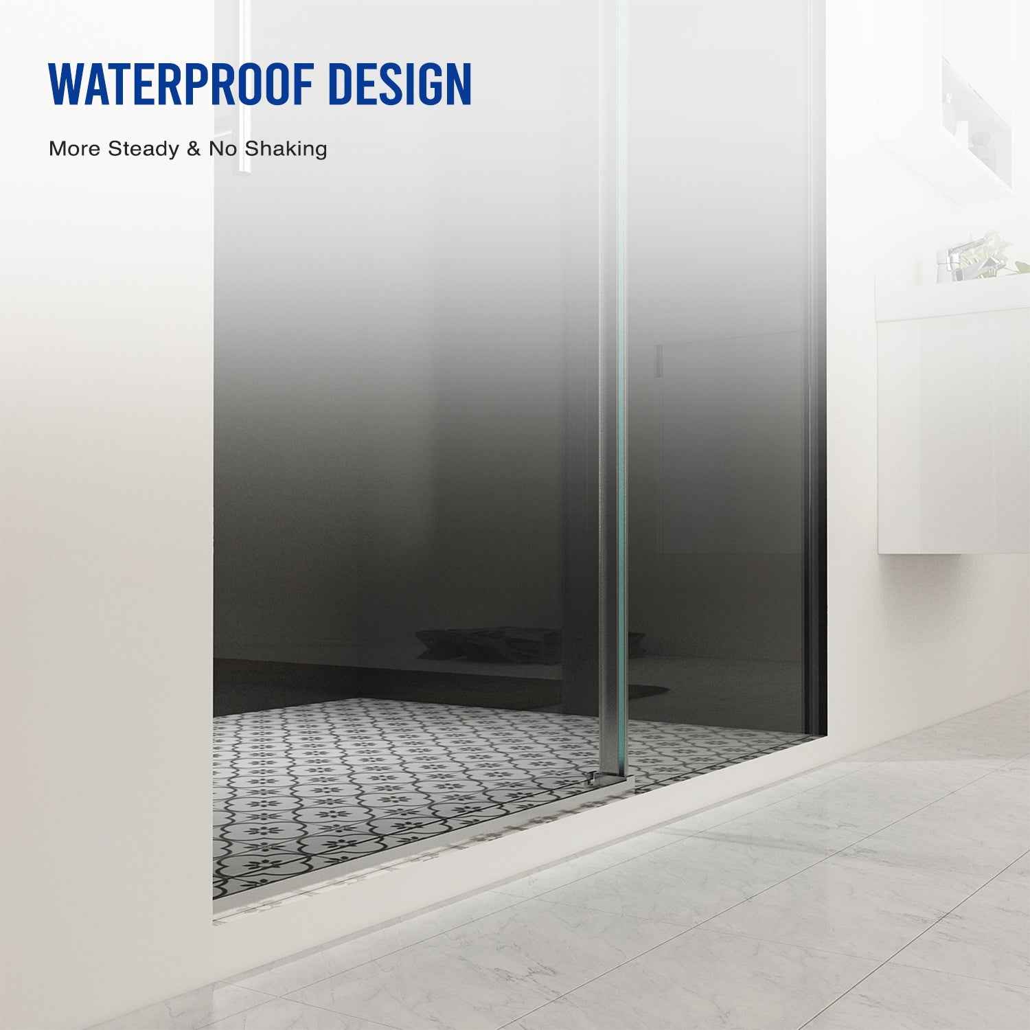 Frameless Double Sliding Shower Door 56"-60"W x 70"H, 8mm SGCC Clear Tempered Glass, Chrome Finished - Luciddepot