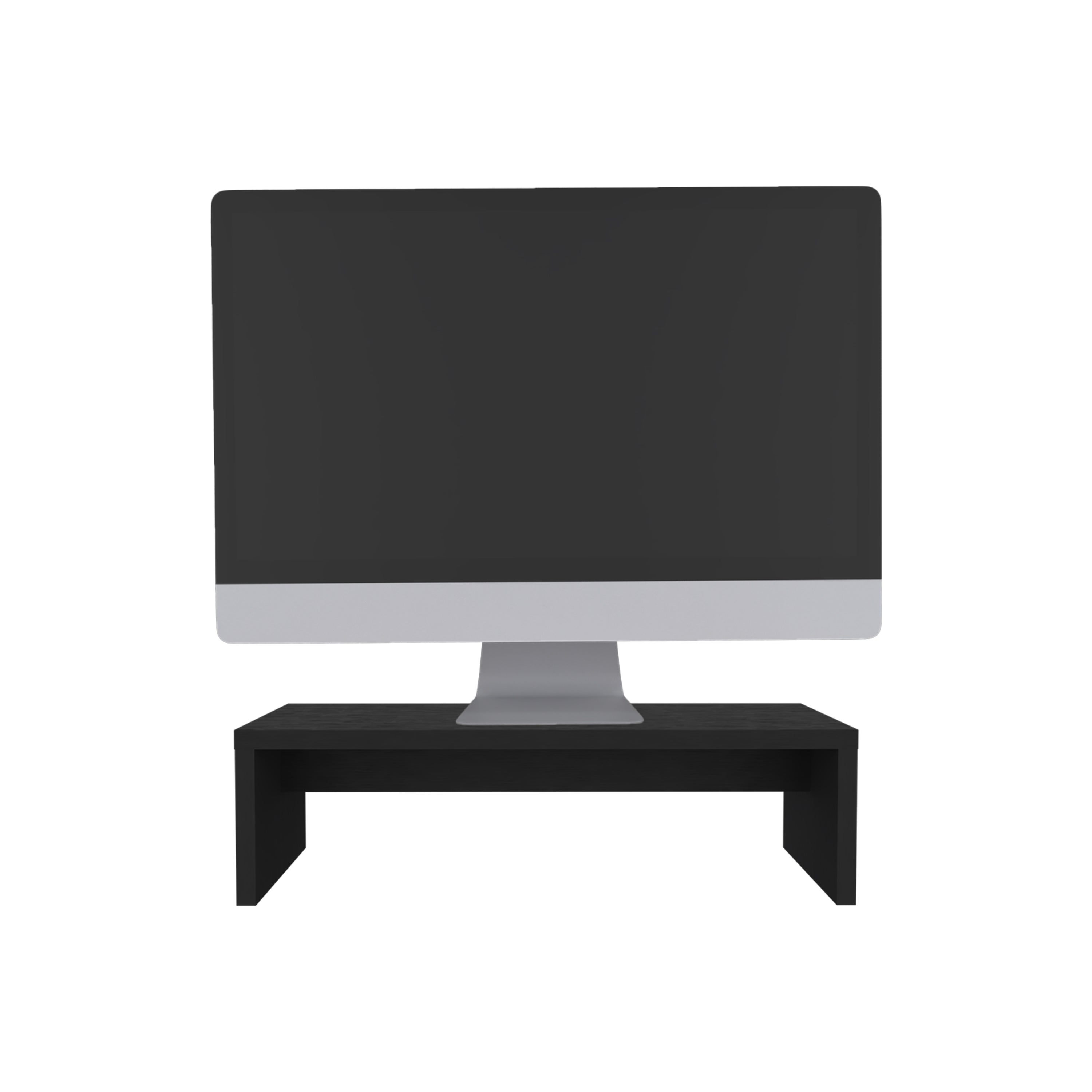Elim Desk with 1 Shelf, Black - Luciddepo