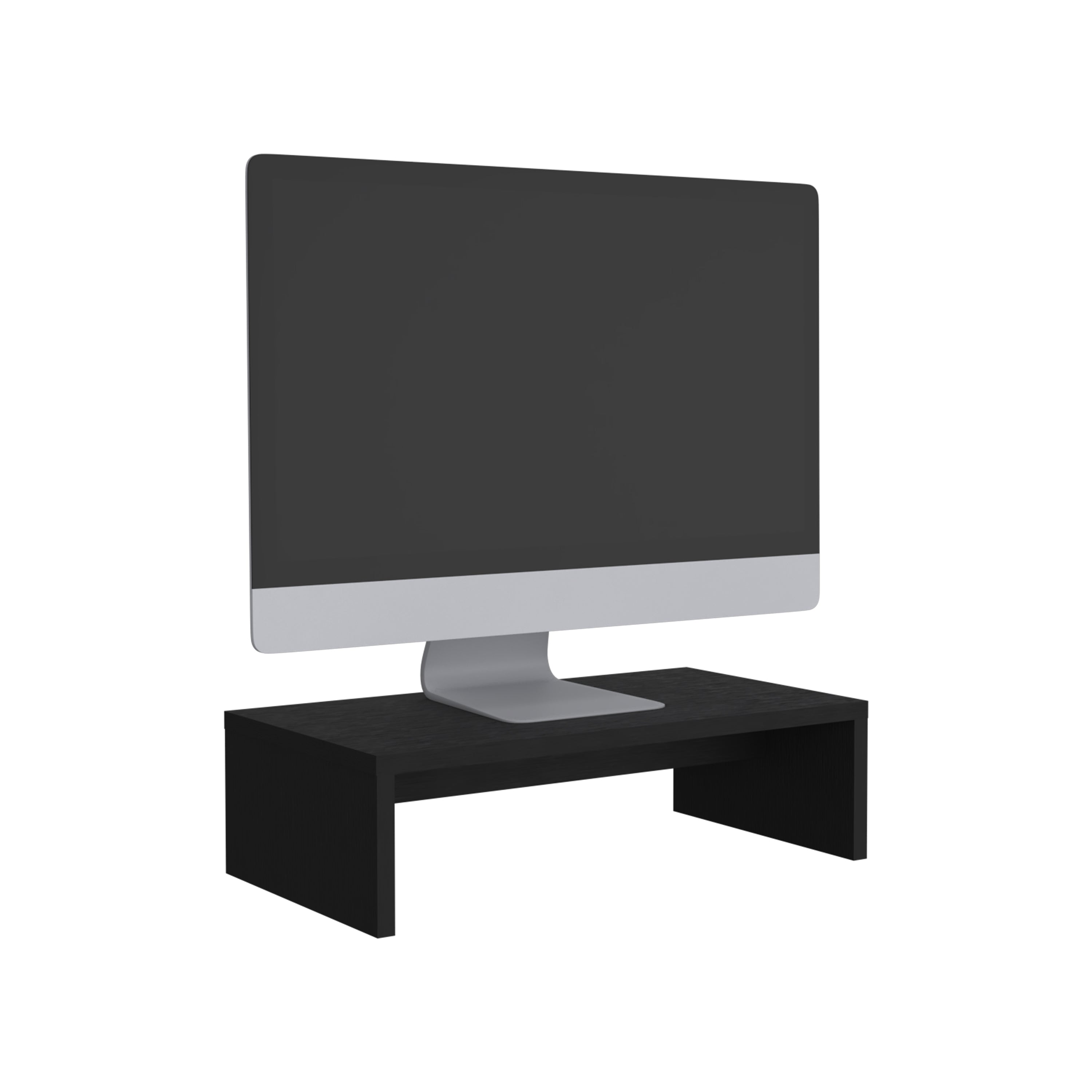 Elim Desk with 1 Shelf, Black - Luciddepo