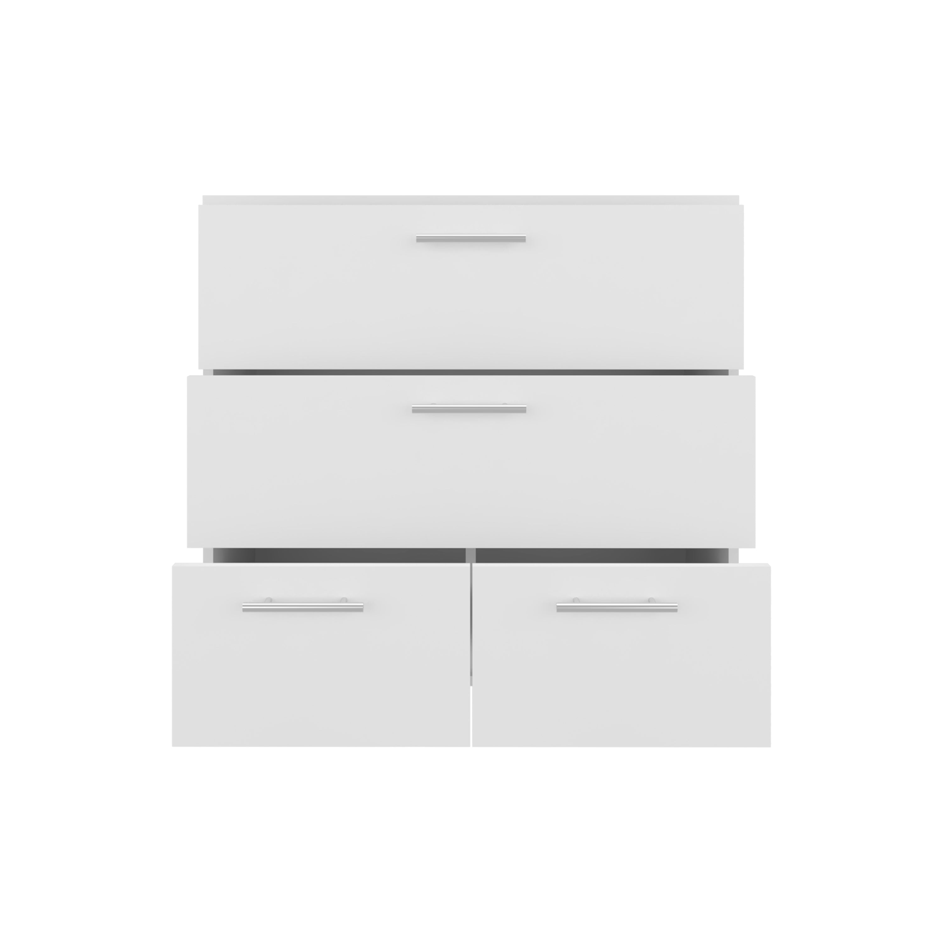 Goshen Dresser, 4 Drawers, 4 Legs, White - Luciddepo