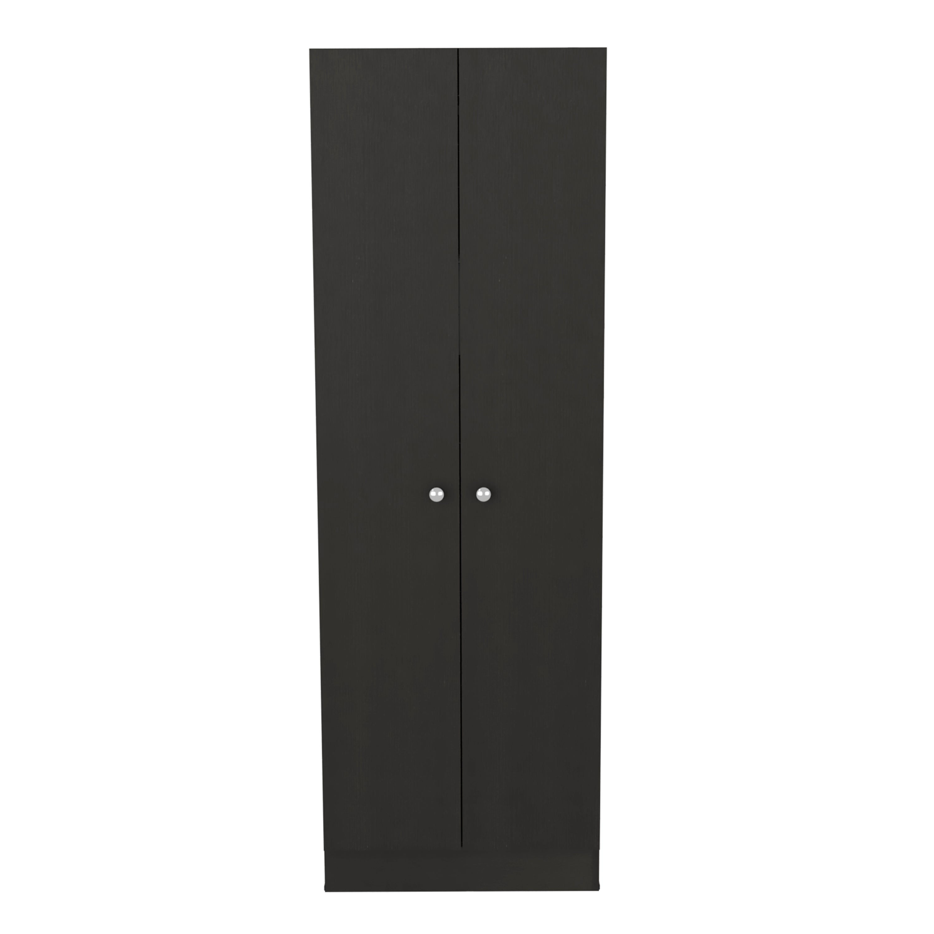 Dakari Multistorage Double Door Cabinet, Five Shelves, Black - Luciddepo