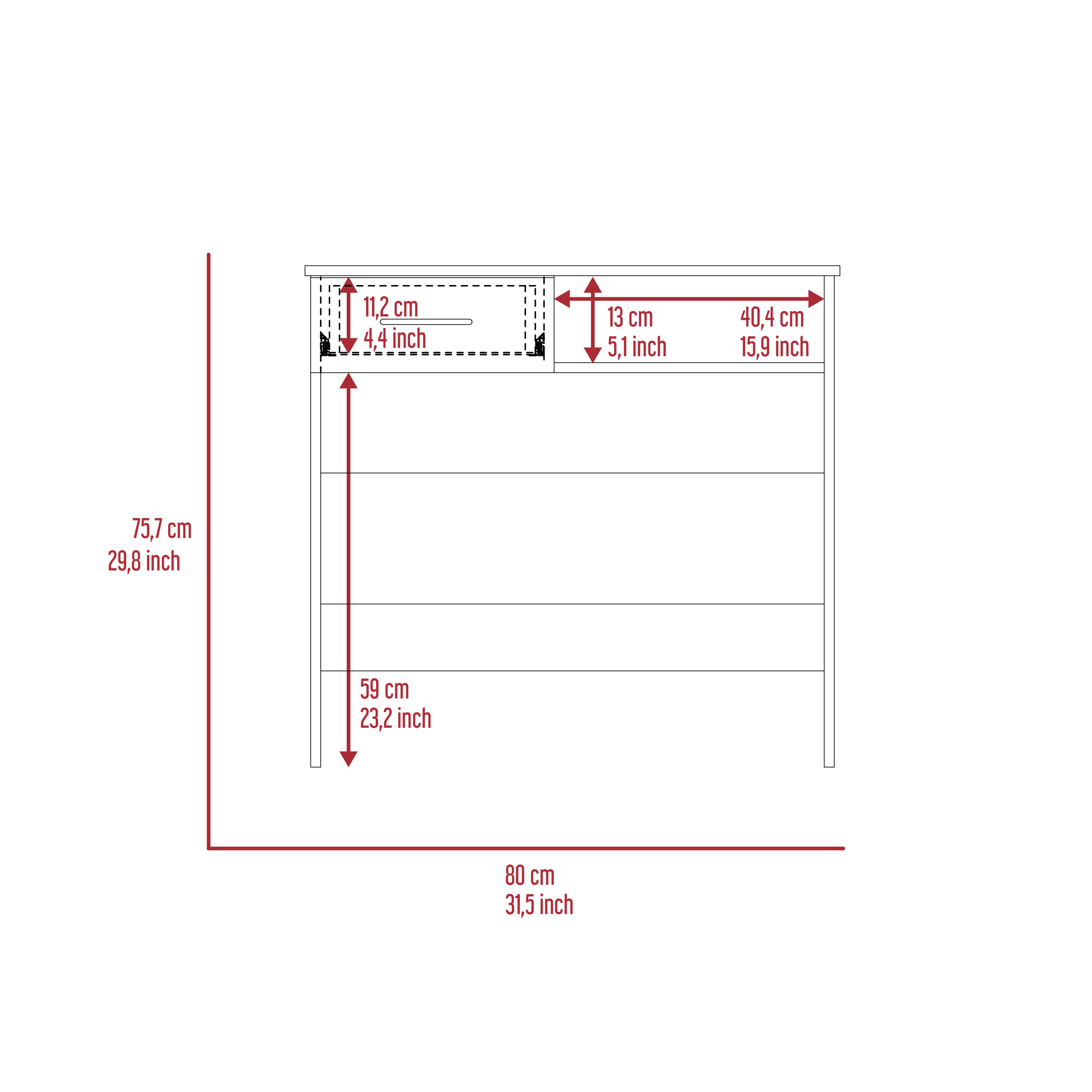 Treia Home Office Set, Two Parts Set, One Drawer, Desktop, Keyboard Tray, Stand, Five Shelves, Black - Luciddepo