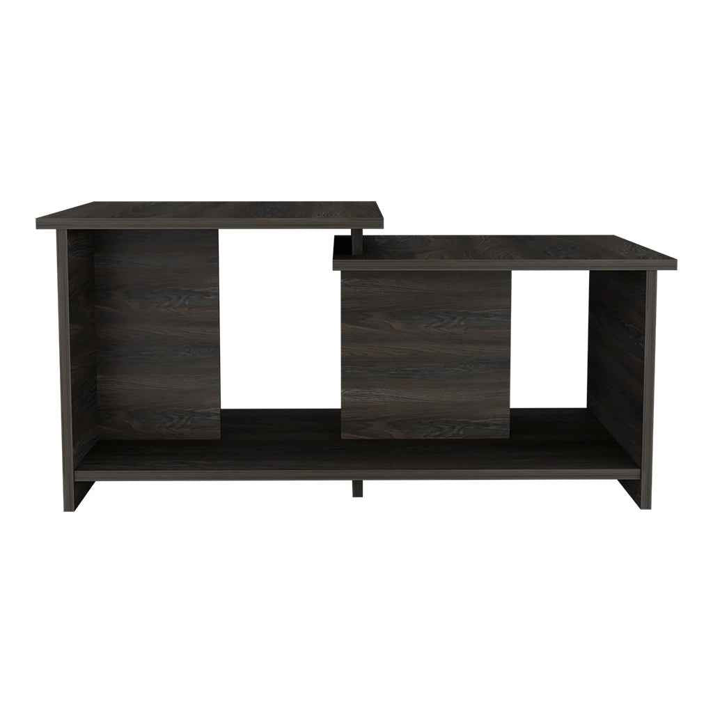 Leanna 3 Coffee Table, Lower Open Shelf, Black