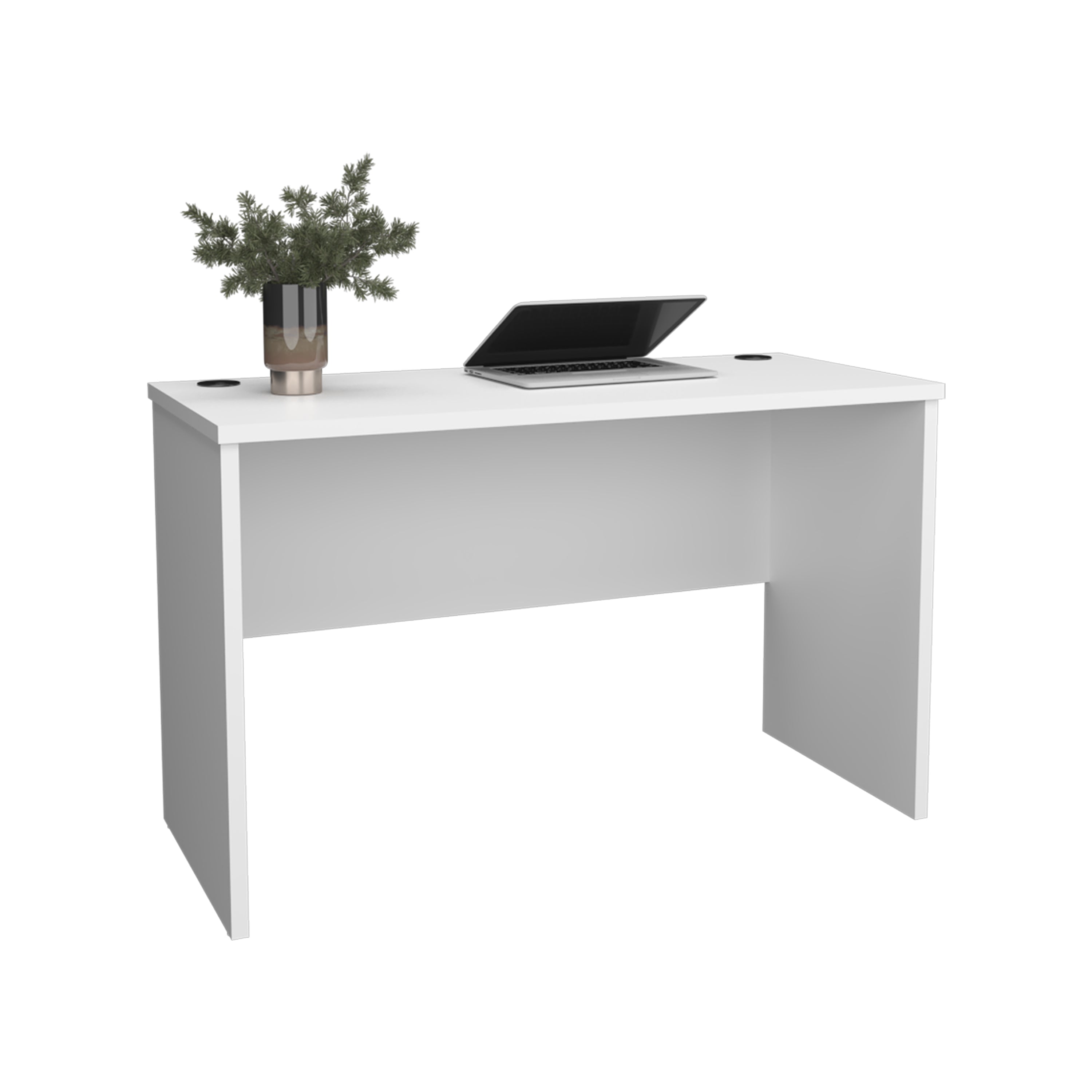 Revloc Desk, White - Luciddepo