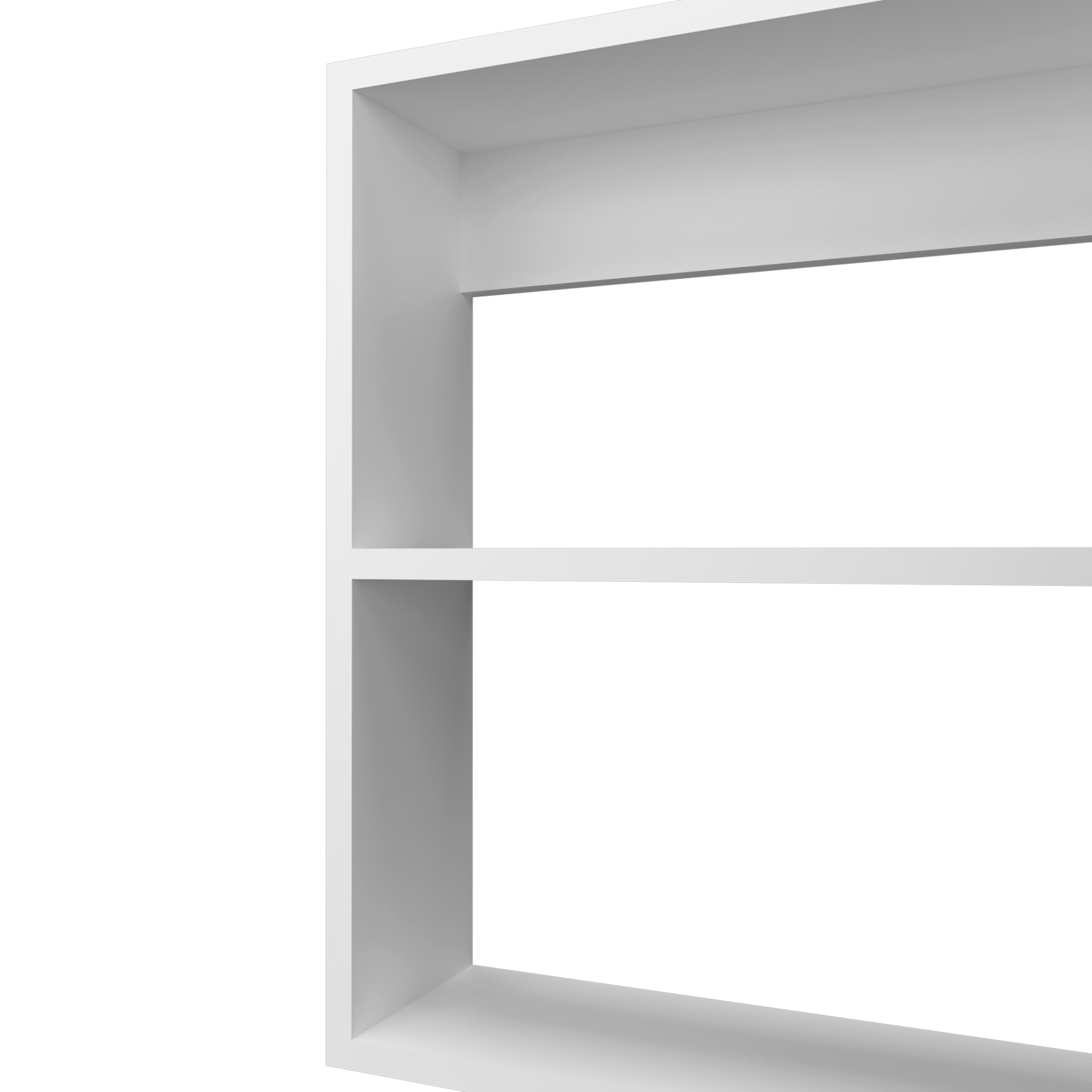 Asheboro Medicine Cabinet with 2 Shelves, 1 Door, and 1 Mirror, White - Luciddepo