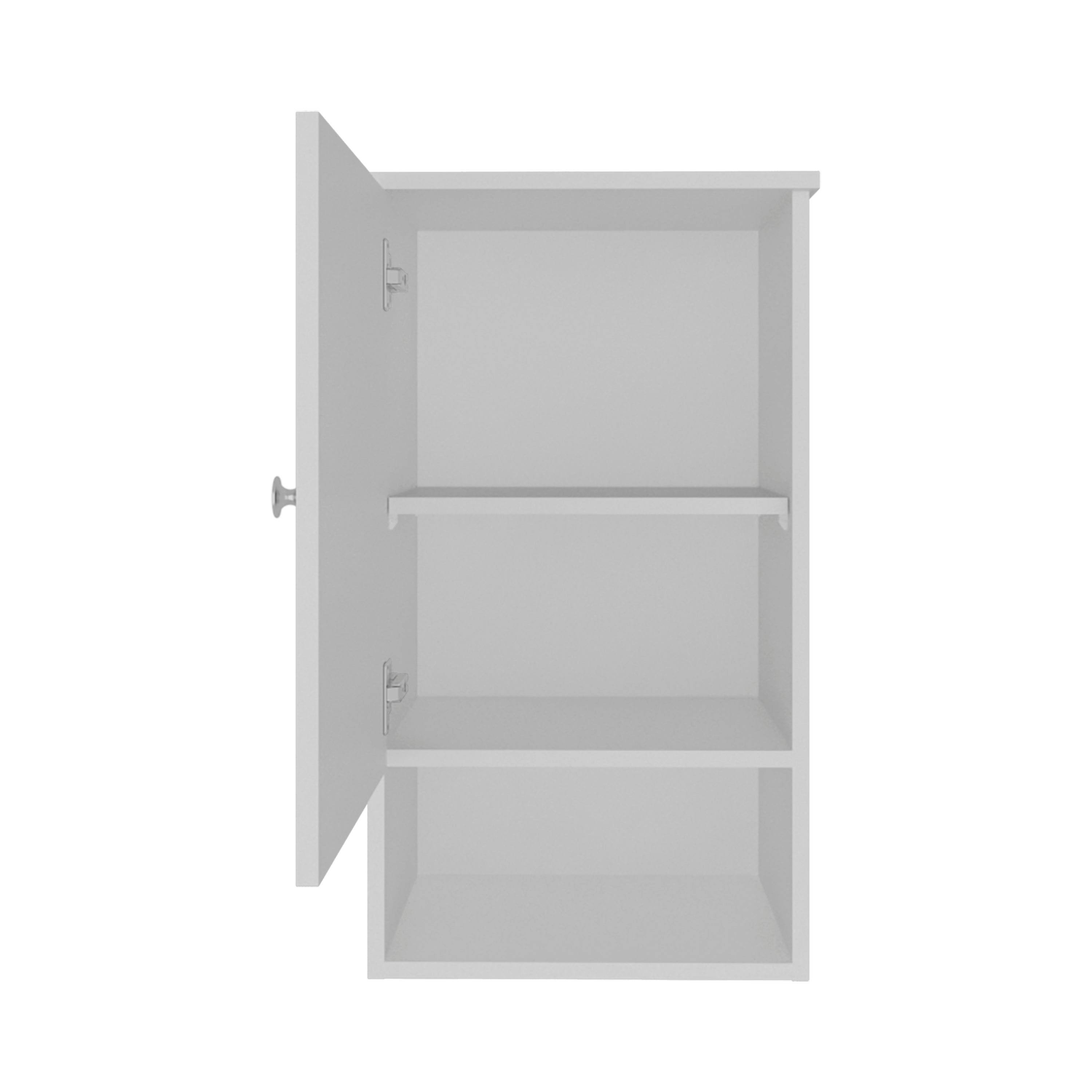 Nulato Medicine Cabinet with 1 Door and 3 Shelves, White - Luciddepo