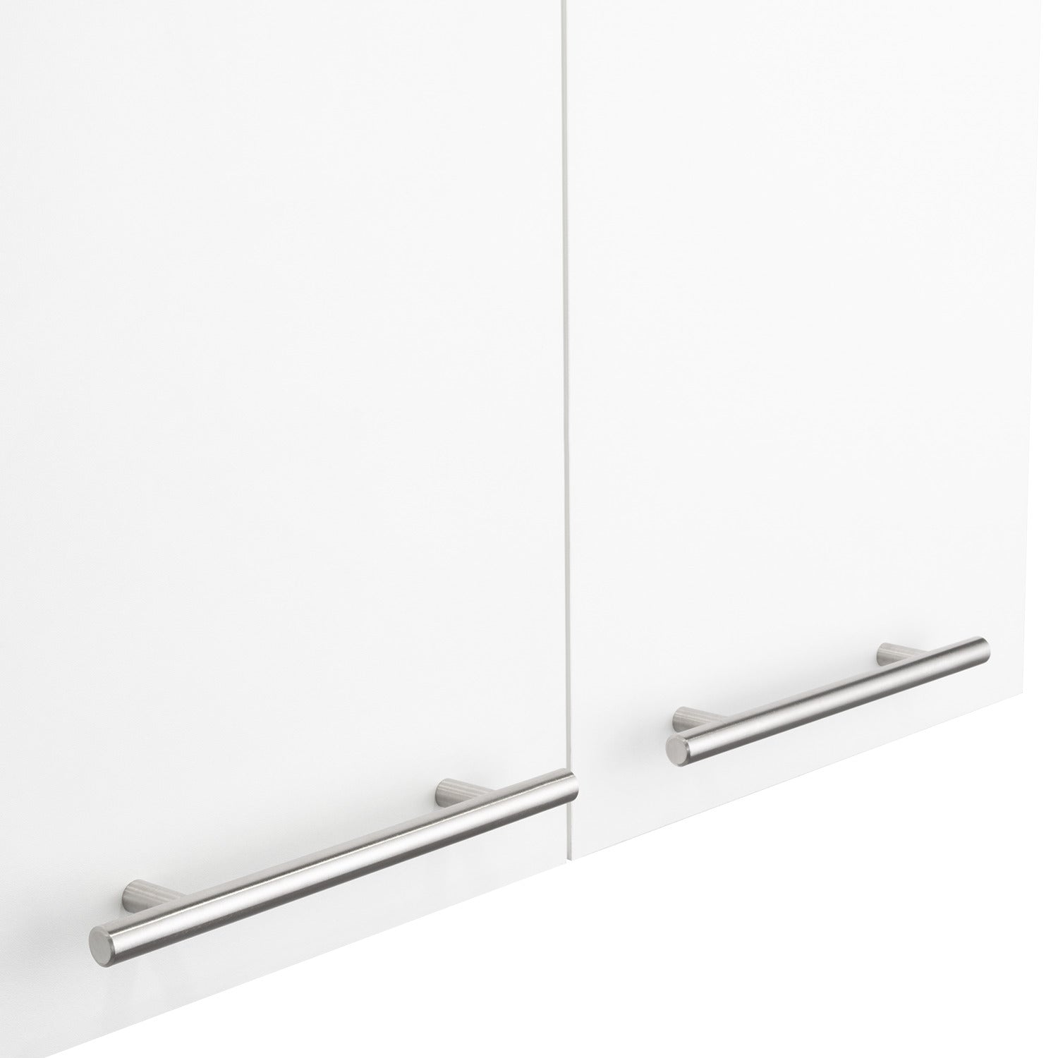 Oceana 120 Wall Cabinet, Four Doors, Two Cabinets, Two Shelves, White - Luciddepo