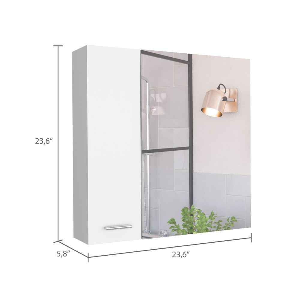 Harbor Medicine Double Door Cabinet,Four Interior Shelves, White