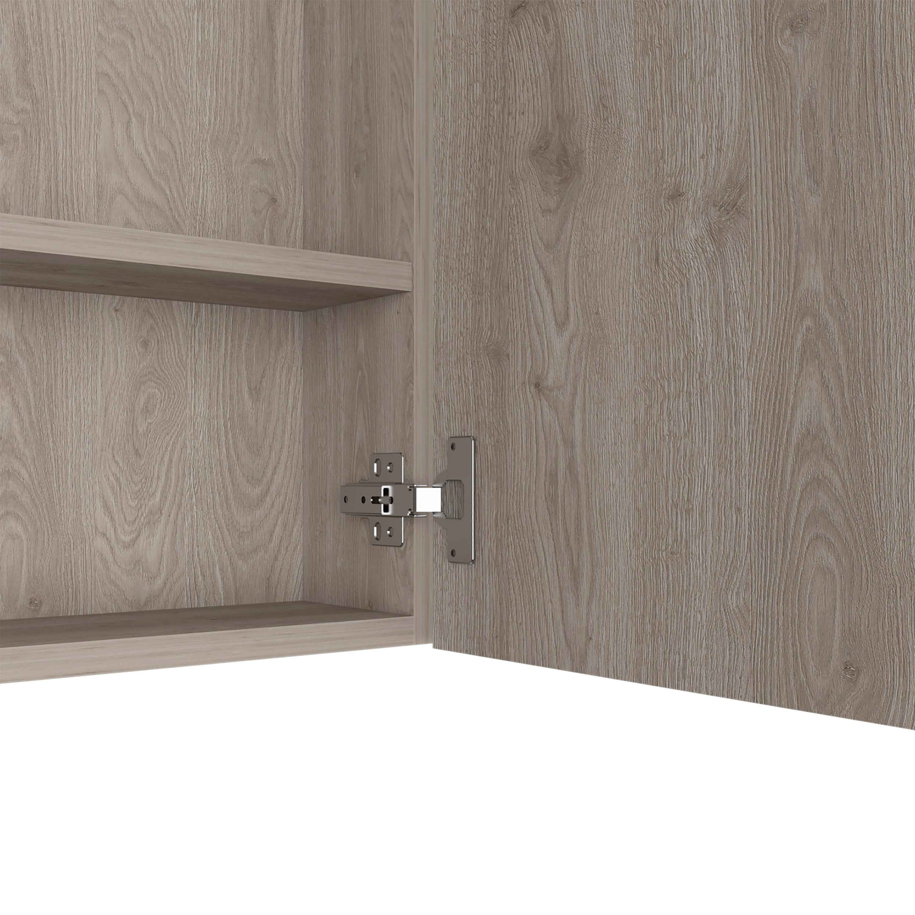 Harbor Medicine Double Door Cabinet,Four Interior Shelves, Light Gray