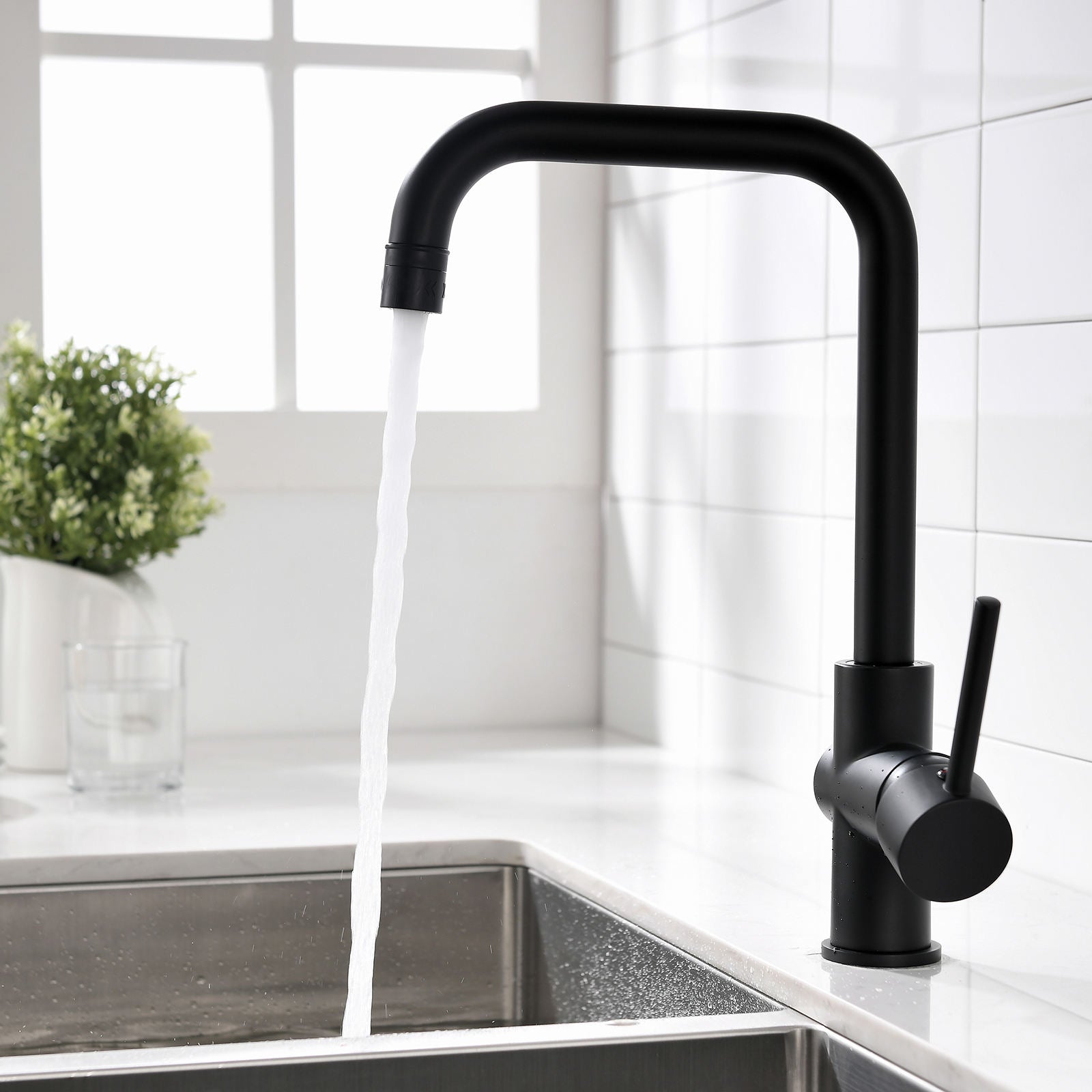 Kitchen, Faucet, Single Handle Faucet, Basic, Ceramic Valve, Core Sense Faucet, Black