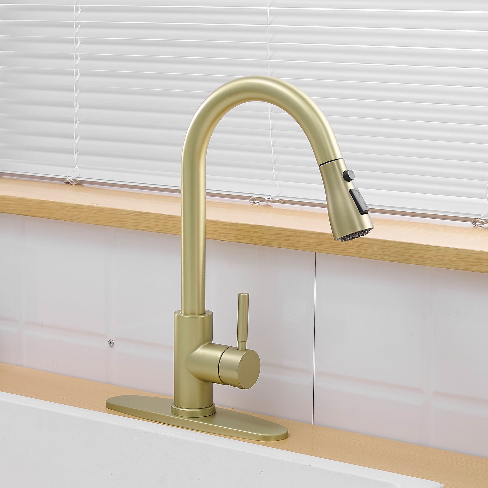 Kitchen, Faucet, Single Handle Faucet, Pull-Out Sprayer, Ceramic Valve, Core Sense Faucet, Black