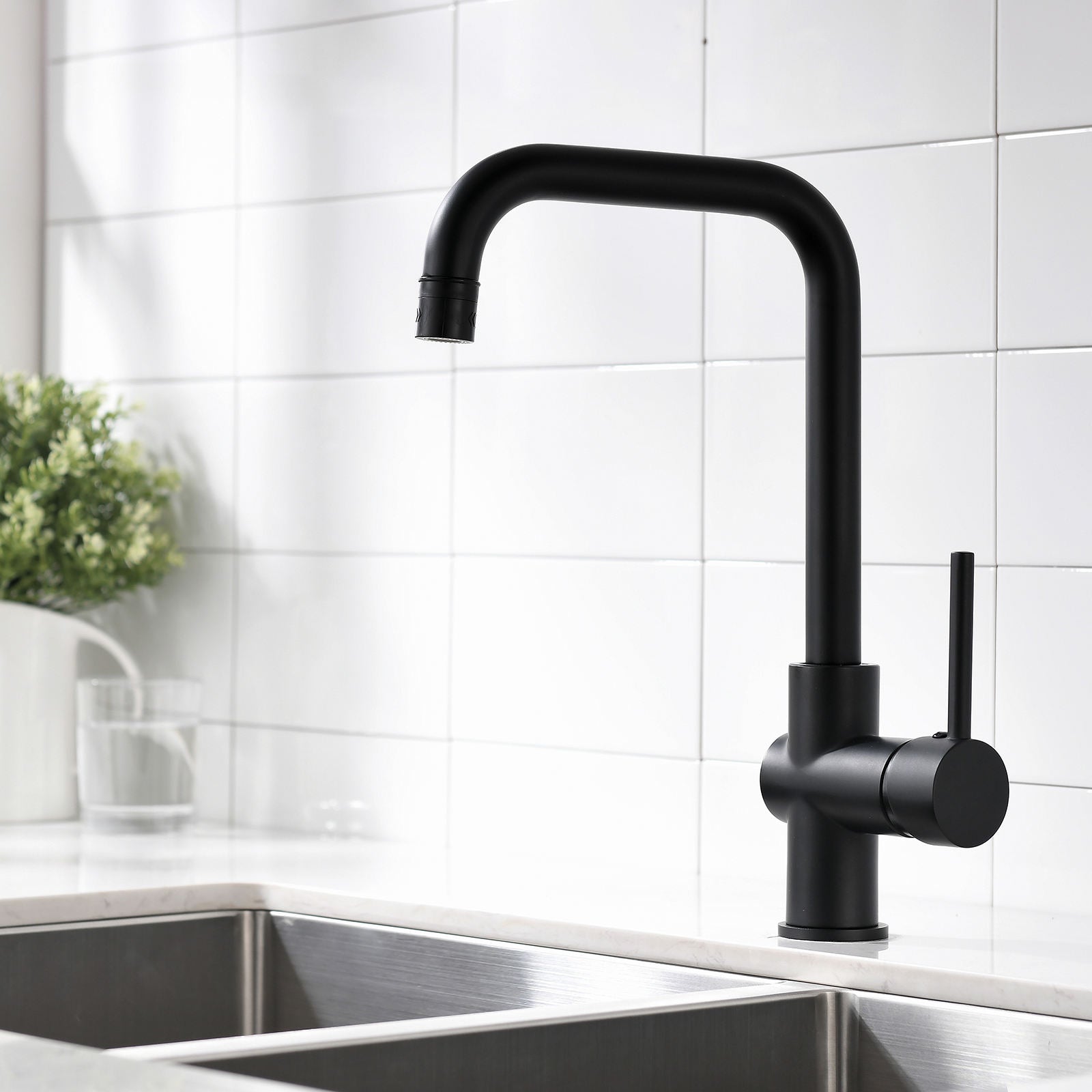 Kitchen, Faucet, Single Handle Faucet, Basic, Ceramic Valve, Core Sense Faucet, Black