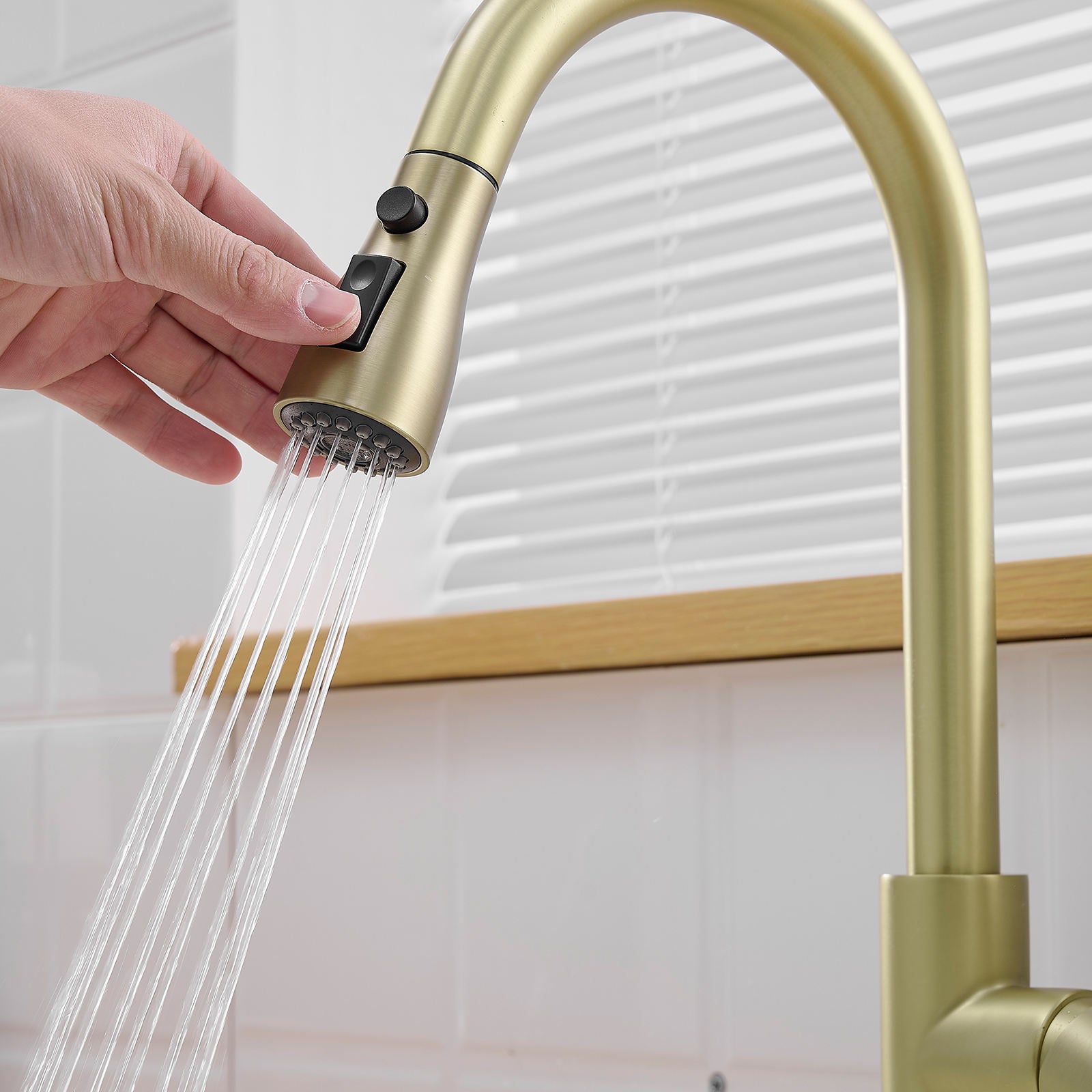 Kitchen, Faucet, Single Handle Faucet, Pull-Out Sprayer, Ceramic Valve, Core Sense Faucet, Black