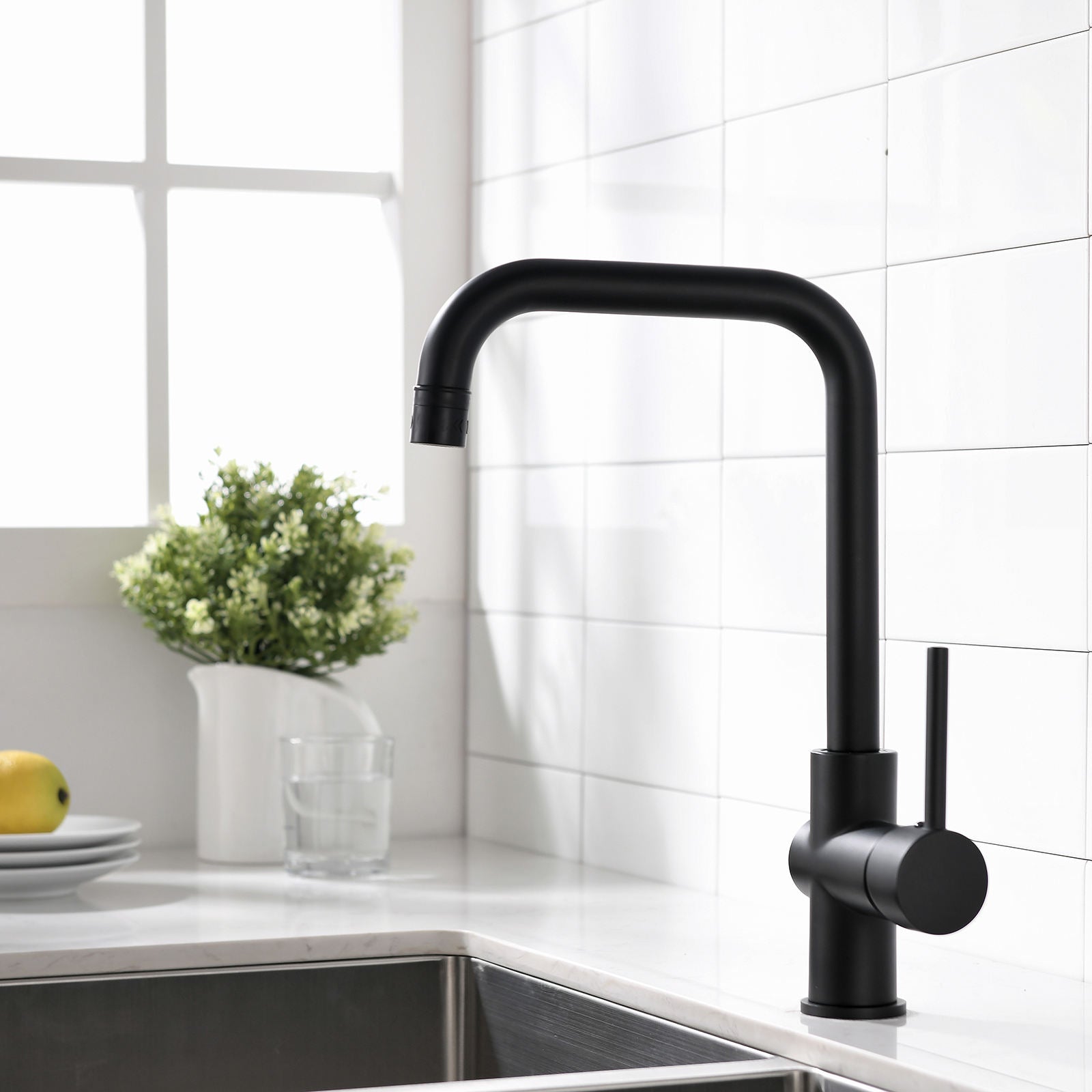 Kitchen, Faucet, Single Handle Faucet, Basic, Ceramic Valve, Core Sense Faucet, Black