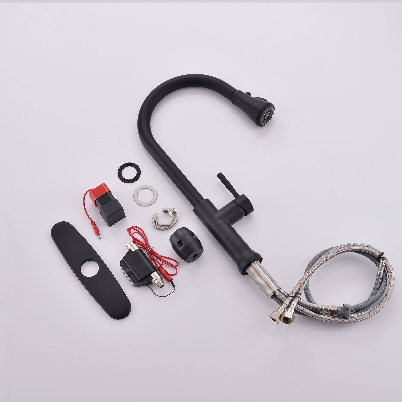 Kitchen, Faucet, Touch Activated Faucet, Single Handle Faucet, Pull-Out Sprayer, Ceramic Valve, Core Sense Faucet, Black