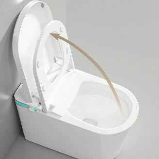 Smart Ceramic Multi-Function Extended Toilet Remote Control New Bathroom Design Sunken Tank S-Trap Drainage - Luciddepot