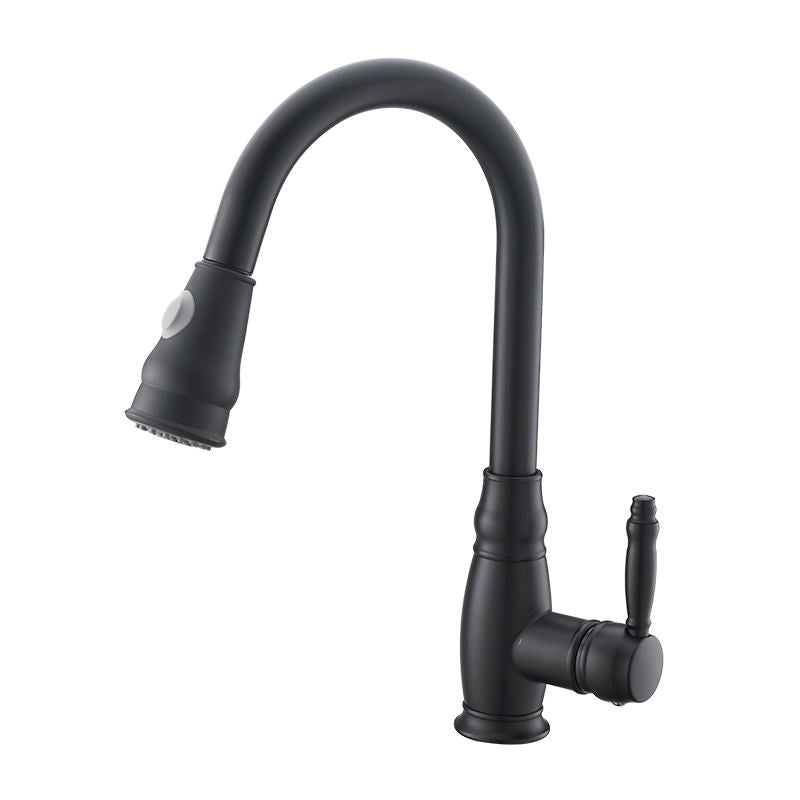 Kitchen, Faucet, Single Handle Faucet, Pull-Out Sprayer, Ceramic Valve, Core Sense Faucet, Black