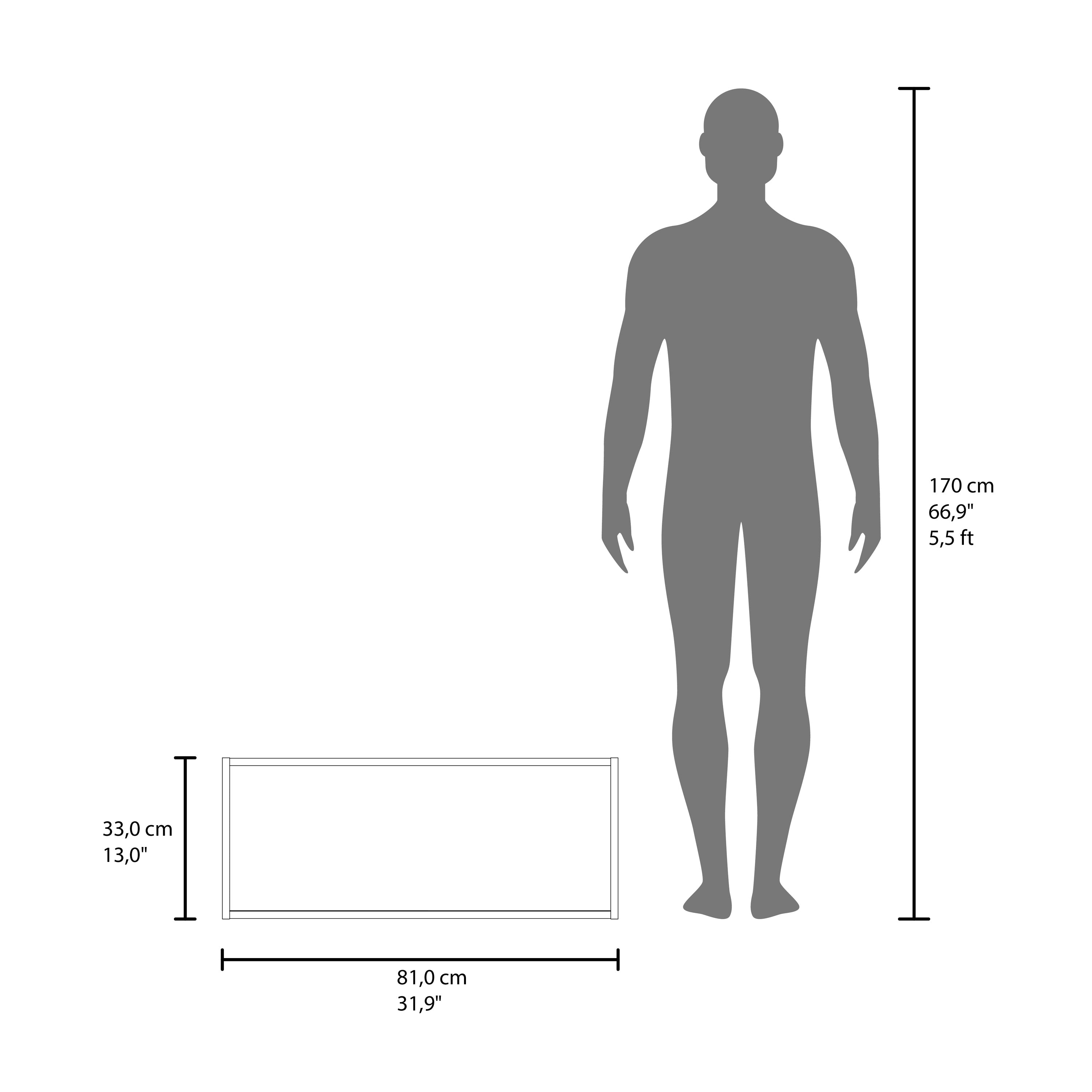 Slana Wall Cabinet, 2 Sliding doors, 1 Shelf, White - Luciddepo