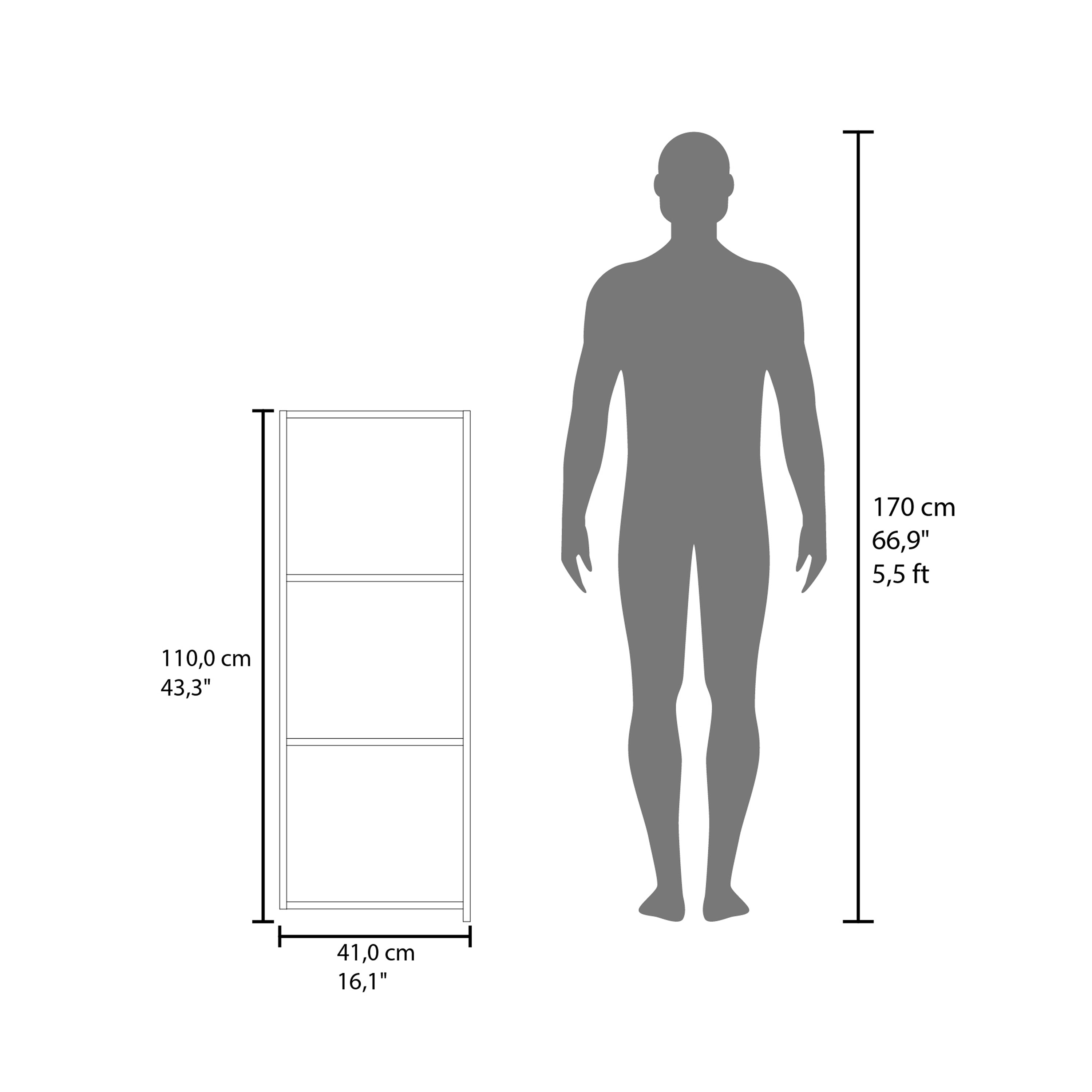 Salem Wall Cabinet with 1 Door and 3 Shelves, White - Luciddepo