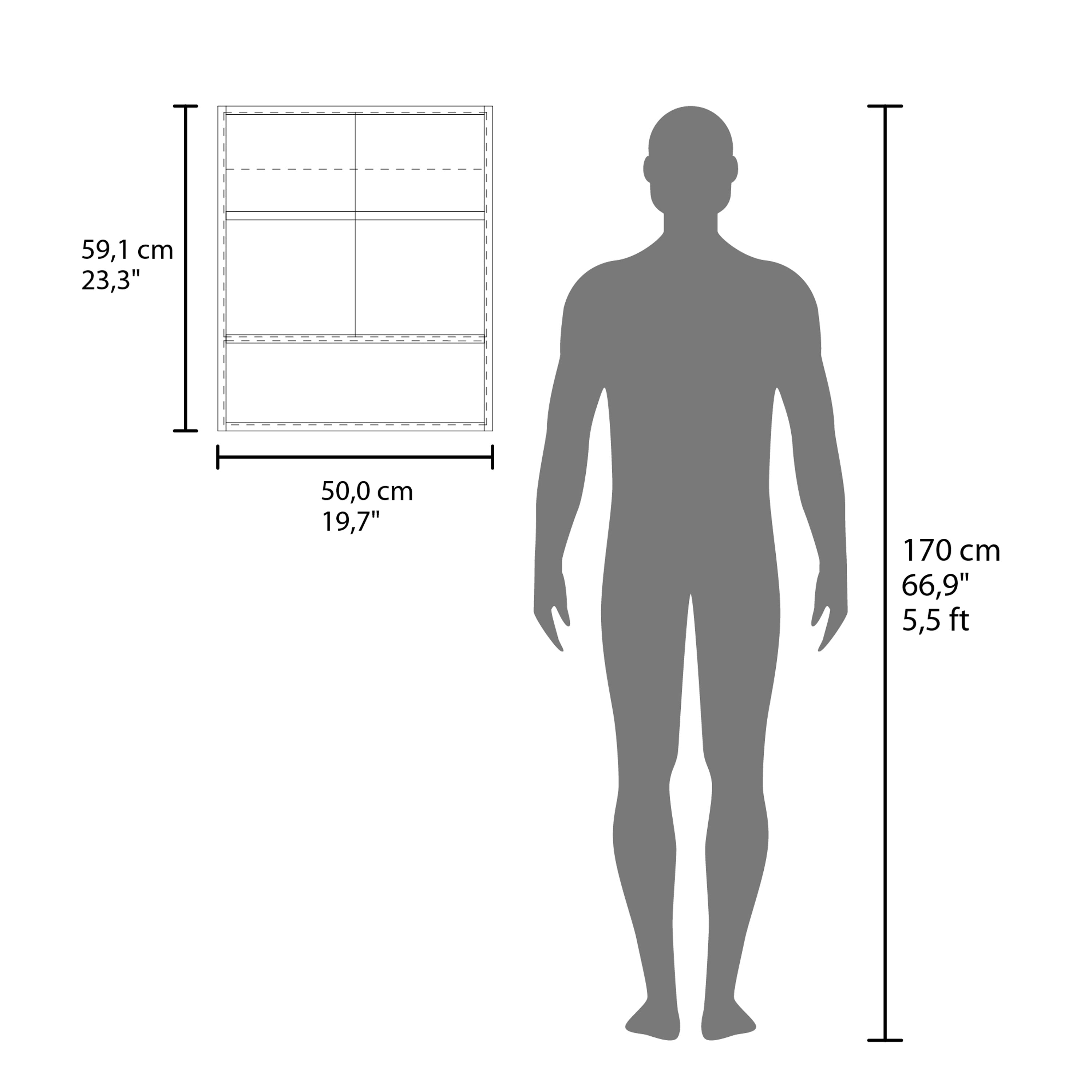 Colfax Medicine Cabinet, 2 Doors, 3 Shelves, 1 Mirror, White - Luciddepo