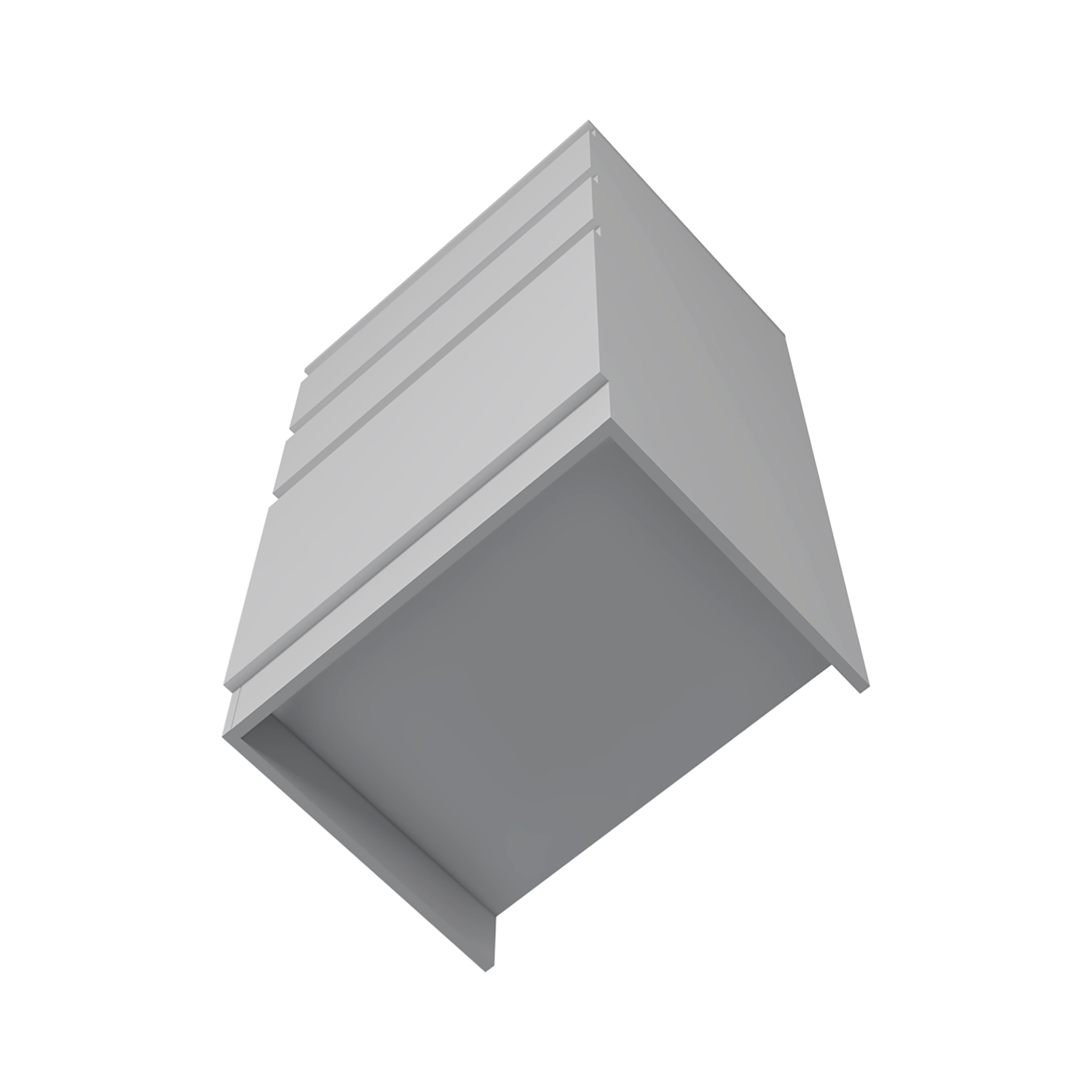 Diamond Dresser, Jewelry Box, Mirror, Single Door Cabinet, Two Drawers, White - Luciddepo