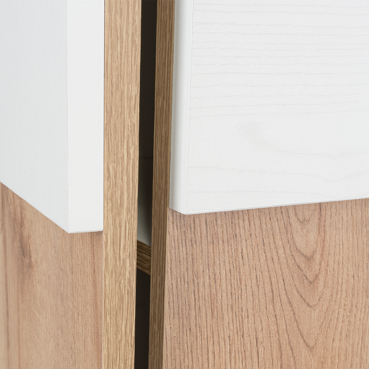 Magna Medicine Single Door Cabinet, Three Shelves, Light Oak / White