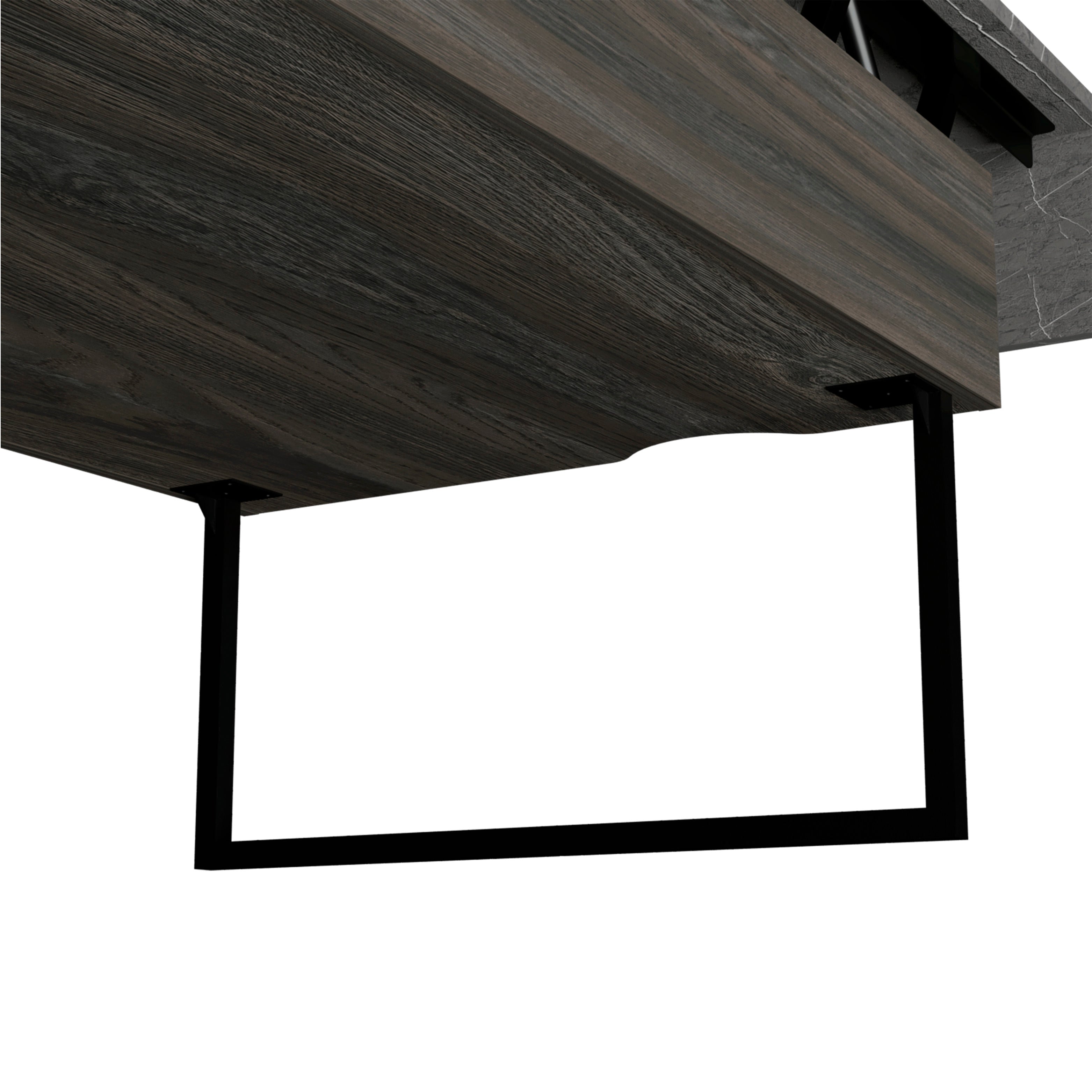 Toronto Lift Top Coffee Table, One Drawer, Two Legs, Carbon Espresso / Onyx - Luciddepo