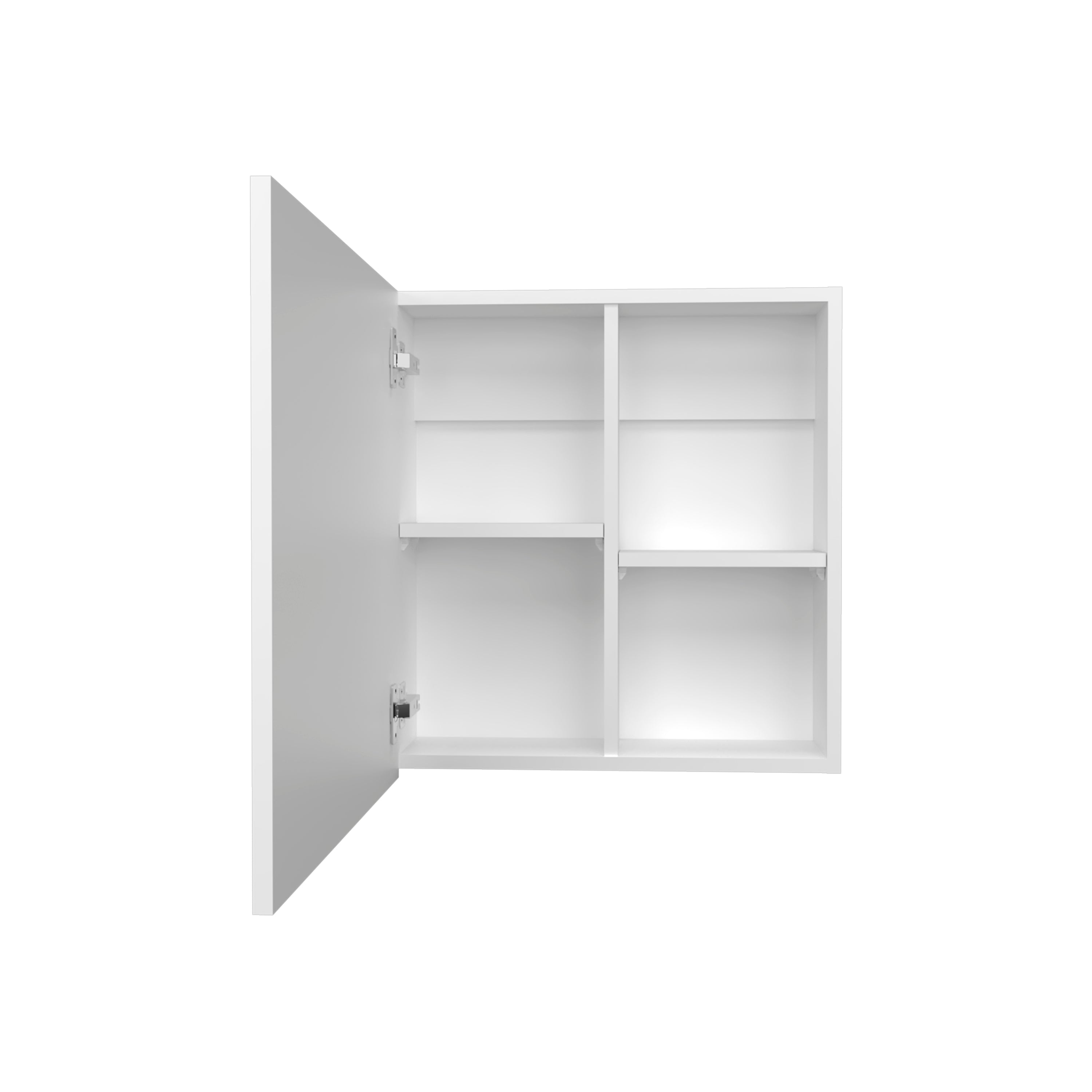 Loring Medicine Cabinet, 1 Door, 4 Shelves, 1 Mirror, White - Luciddepo