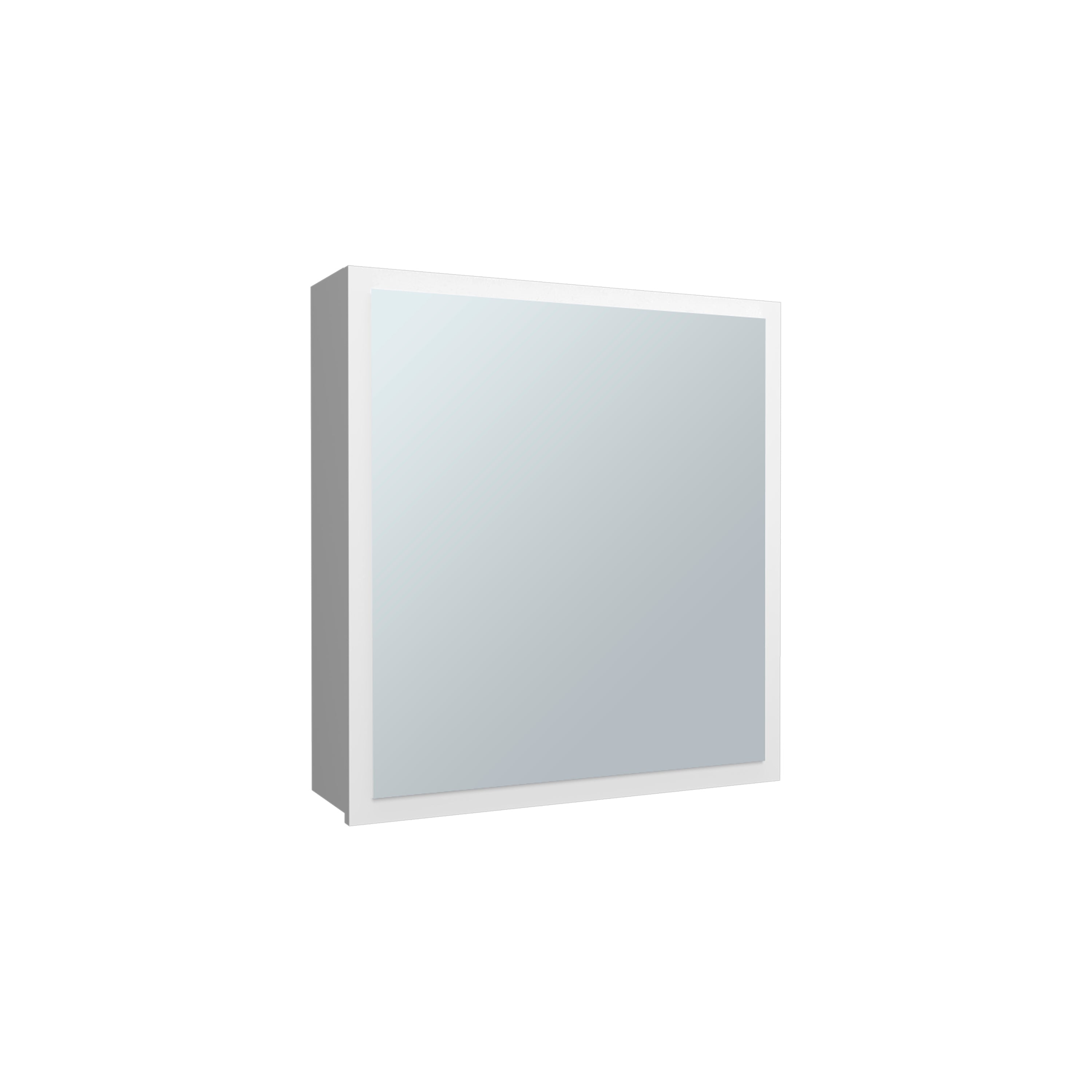 Loring Medicine Cabinet, 1 Door, 4 Shelves, 1 Mirror, White - Luciddepo