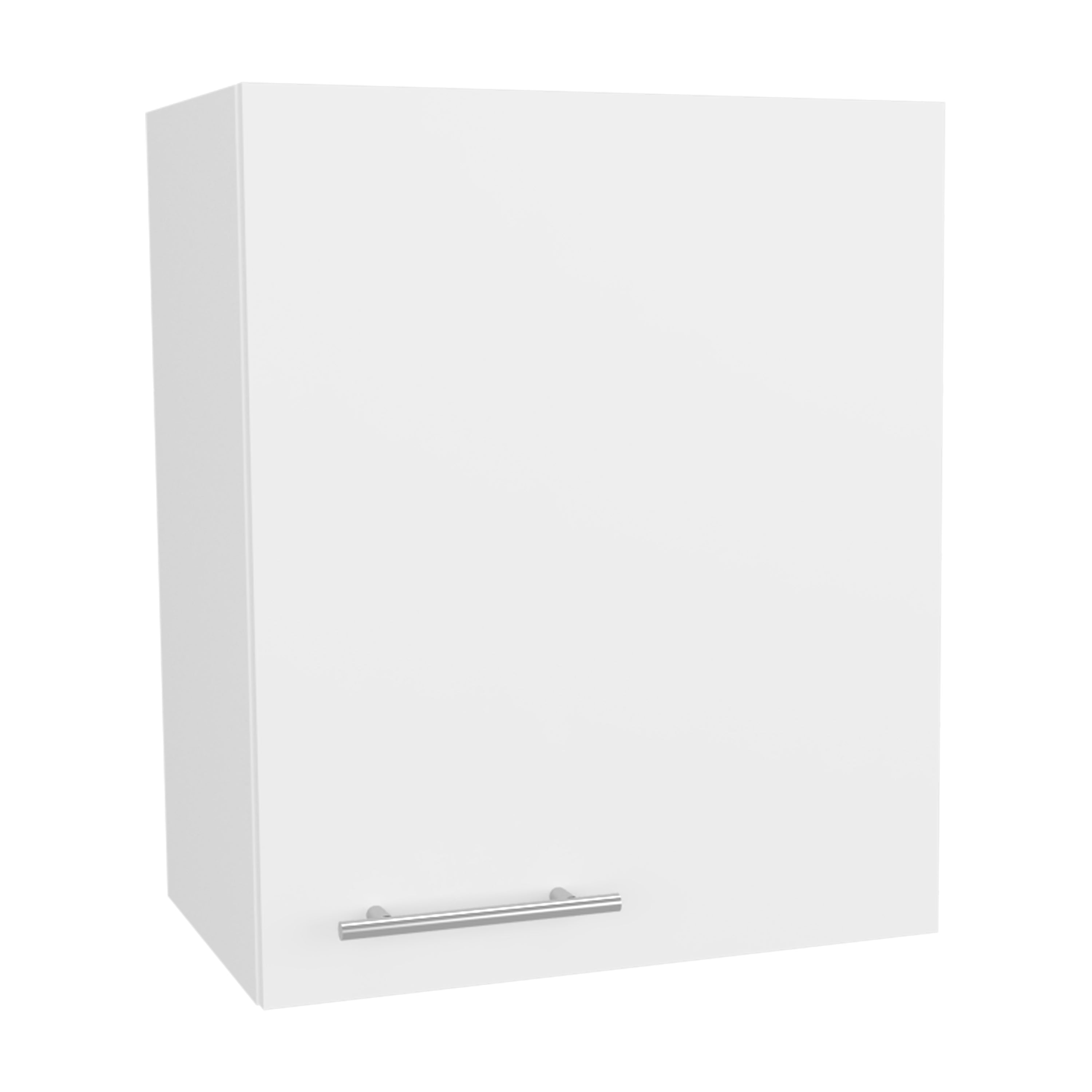 Sterling Wall Cabinet with 1 Door and 2 Shelves, White - Luciddepo