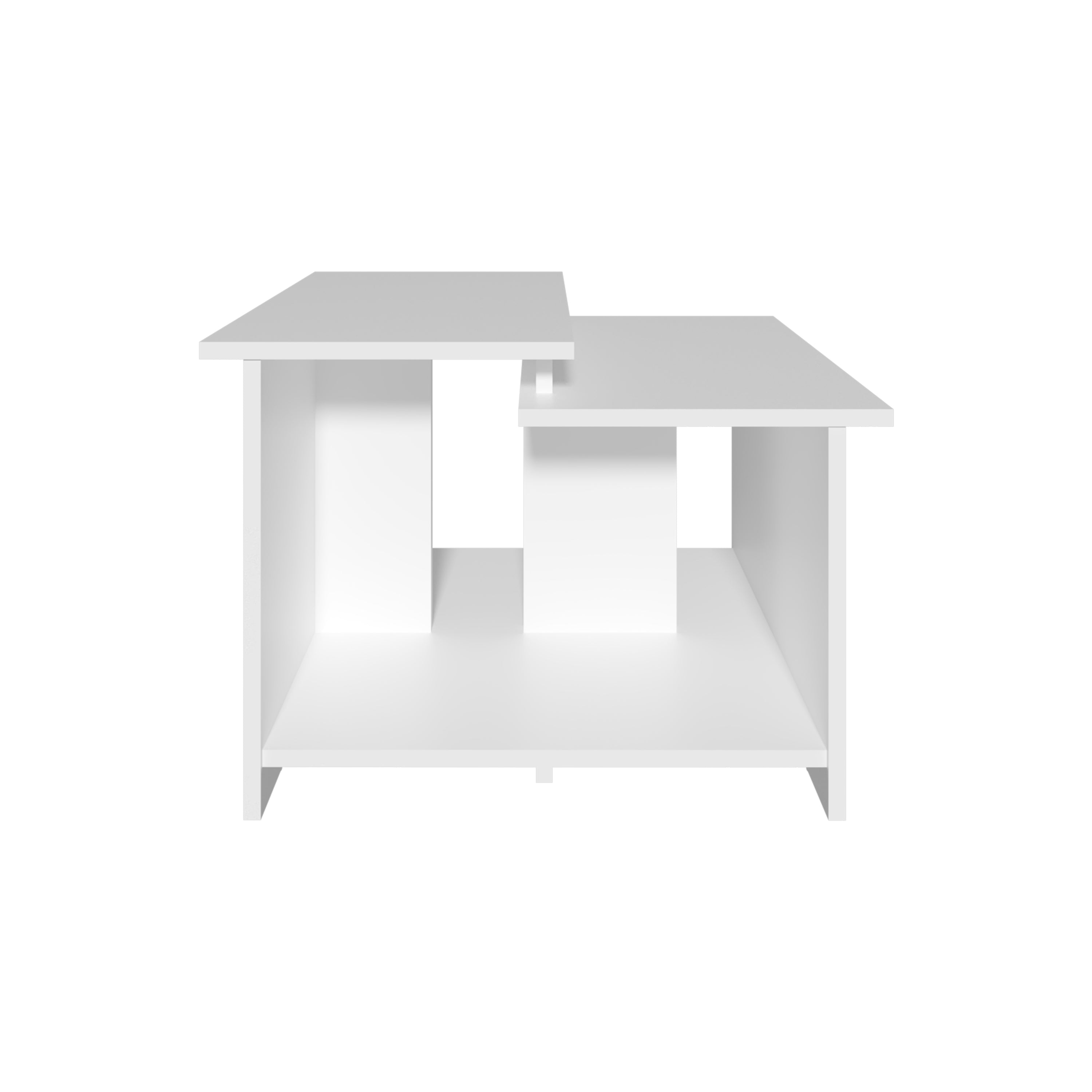 Hesston Coffee Table, White - Luciddepo