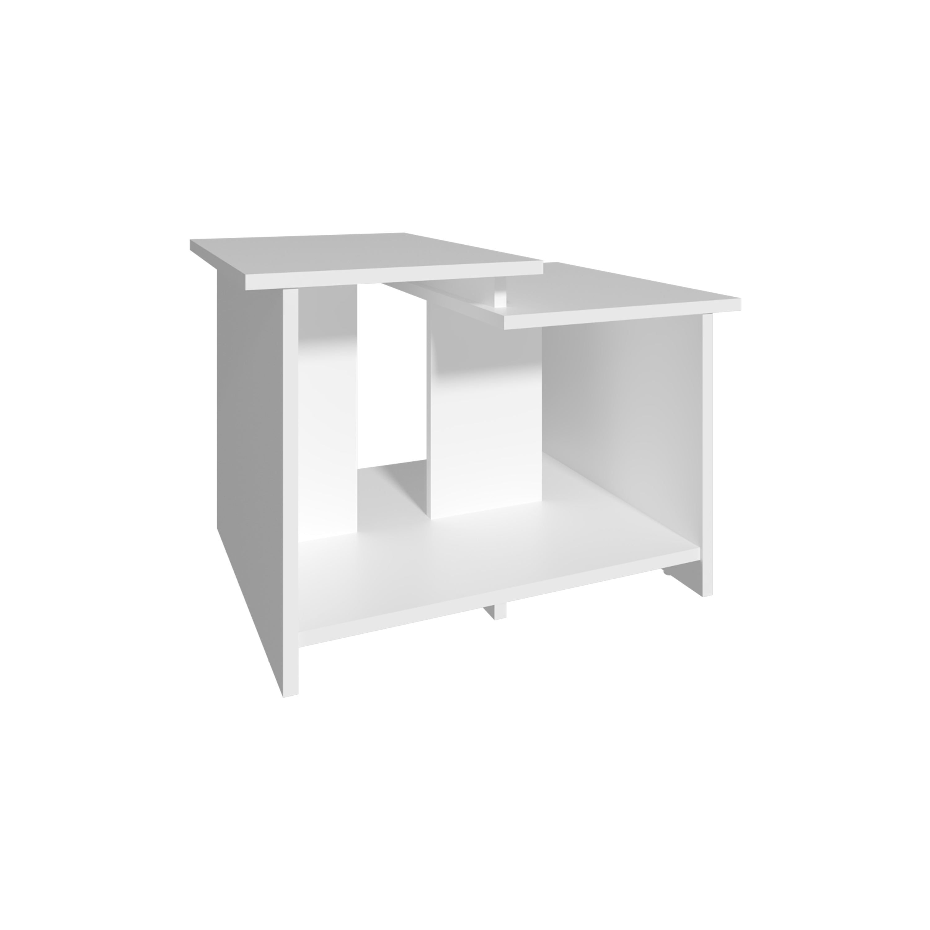 Hesston Coffee Table, White - Luciddepo