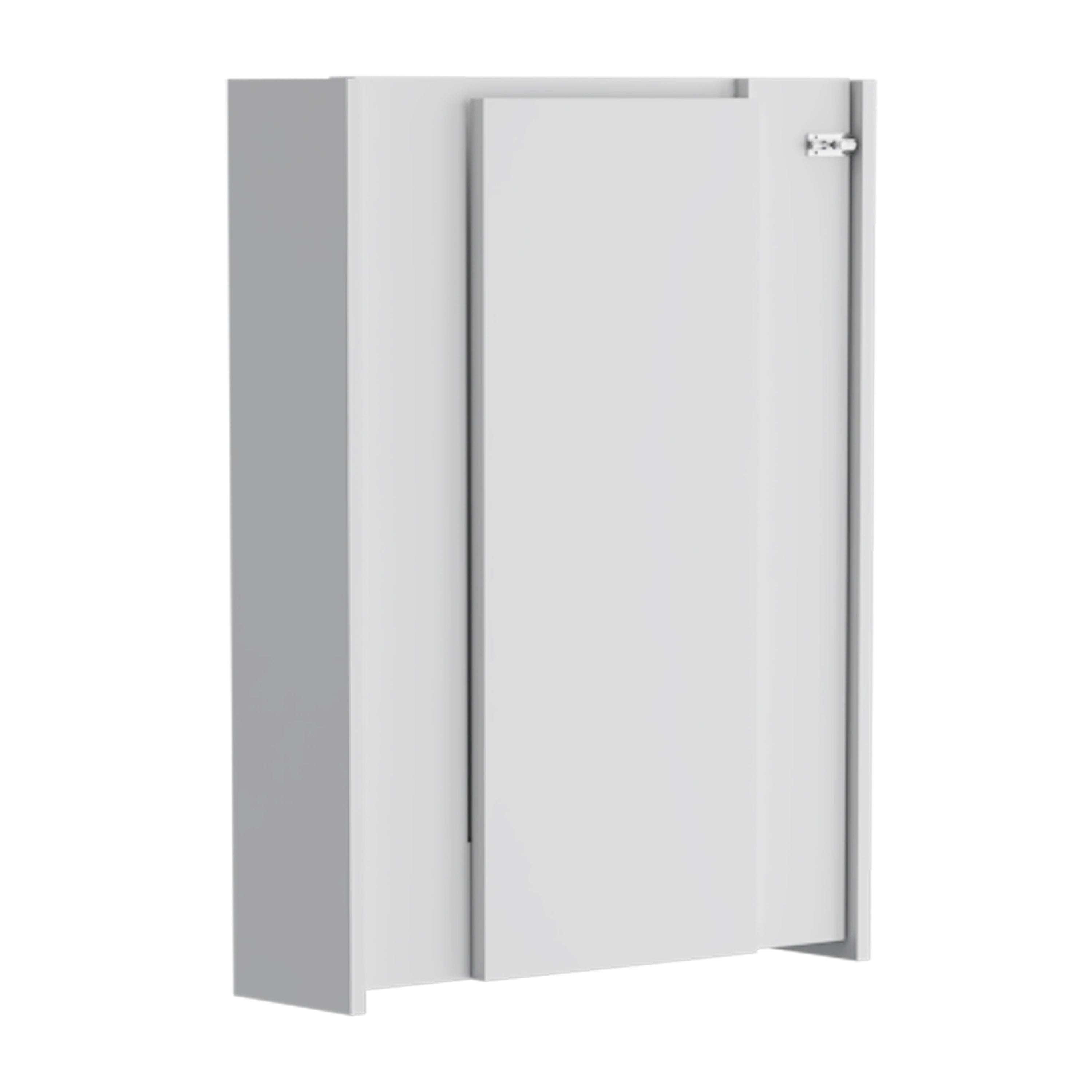 Toscana Wall Foldable Table with Multiple Shelves, White - Luciddepo