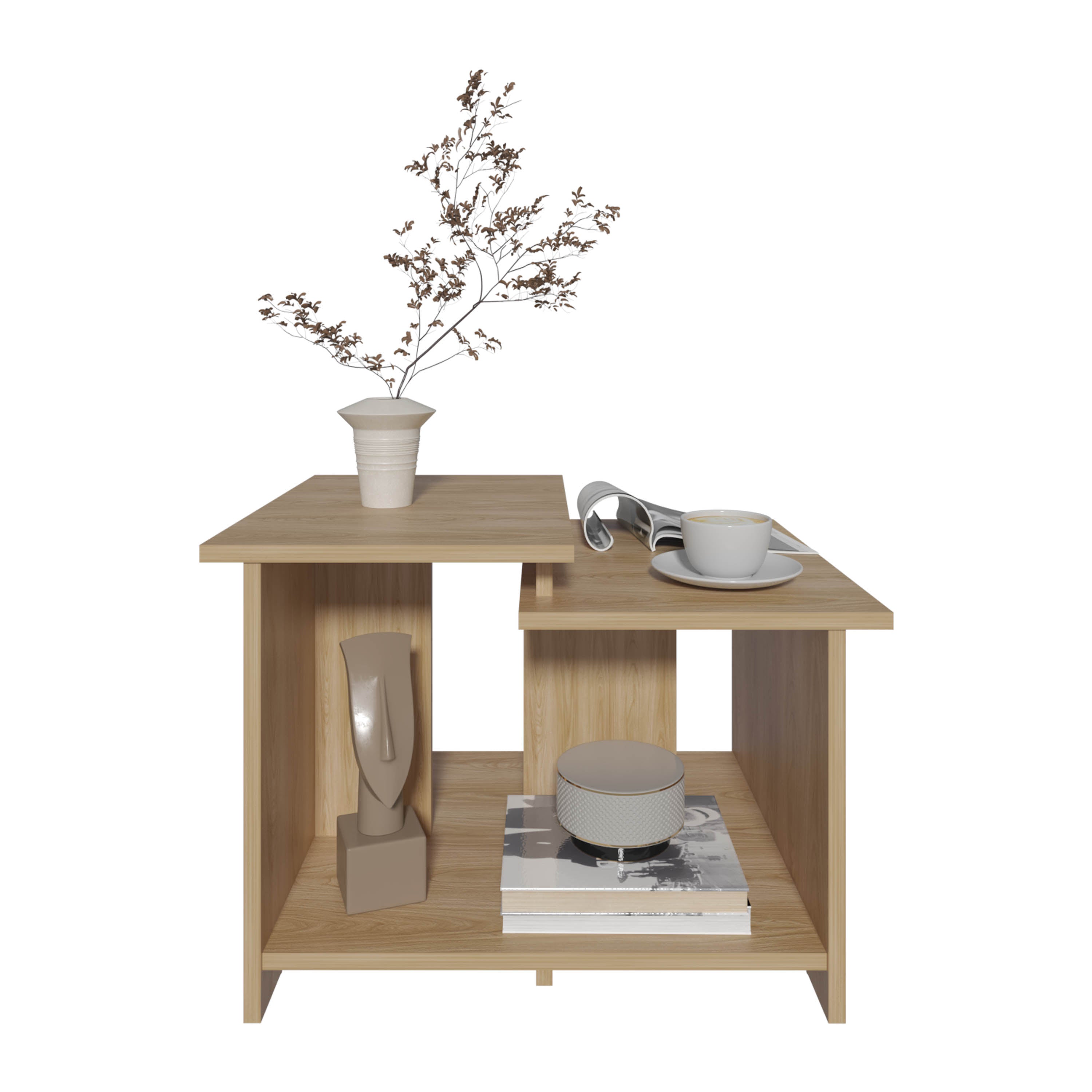 Hesston Coffee Table, Natural Oak - Luciddepo