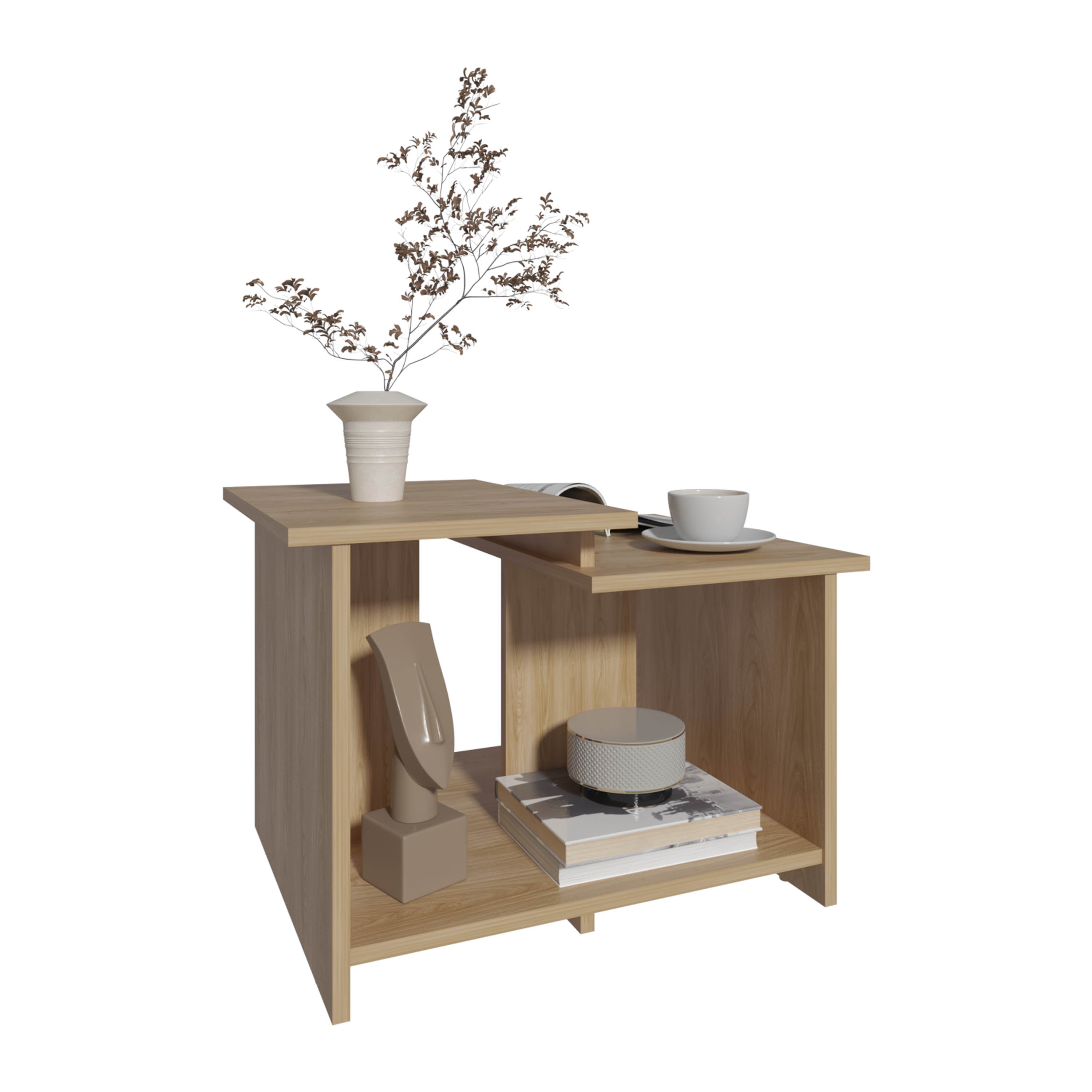 Hesston Coffee Table, Natural Oak - Luciddepo