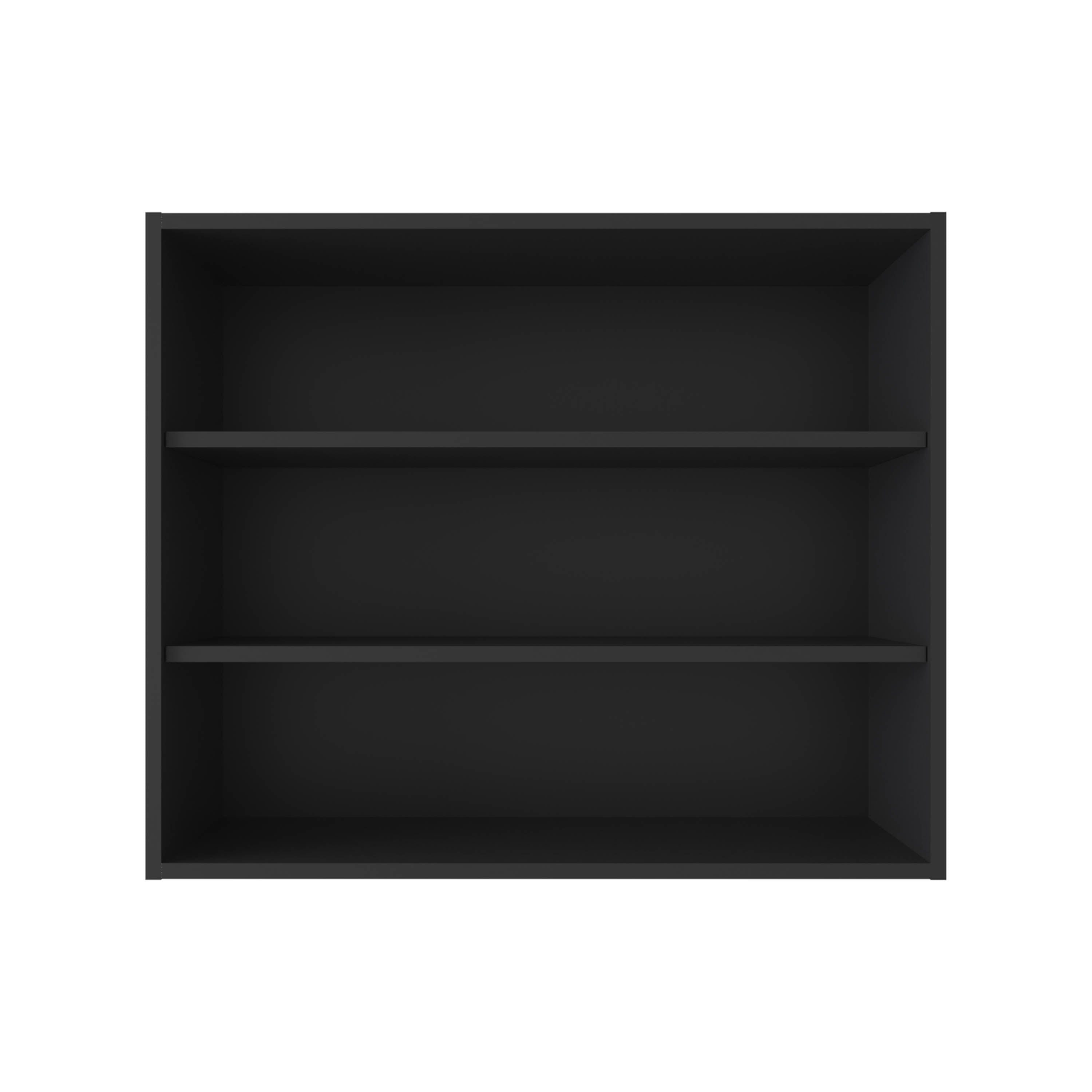 Ida Wall Shelf, 3 Shelves, Black - Luciddepo