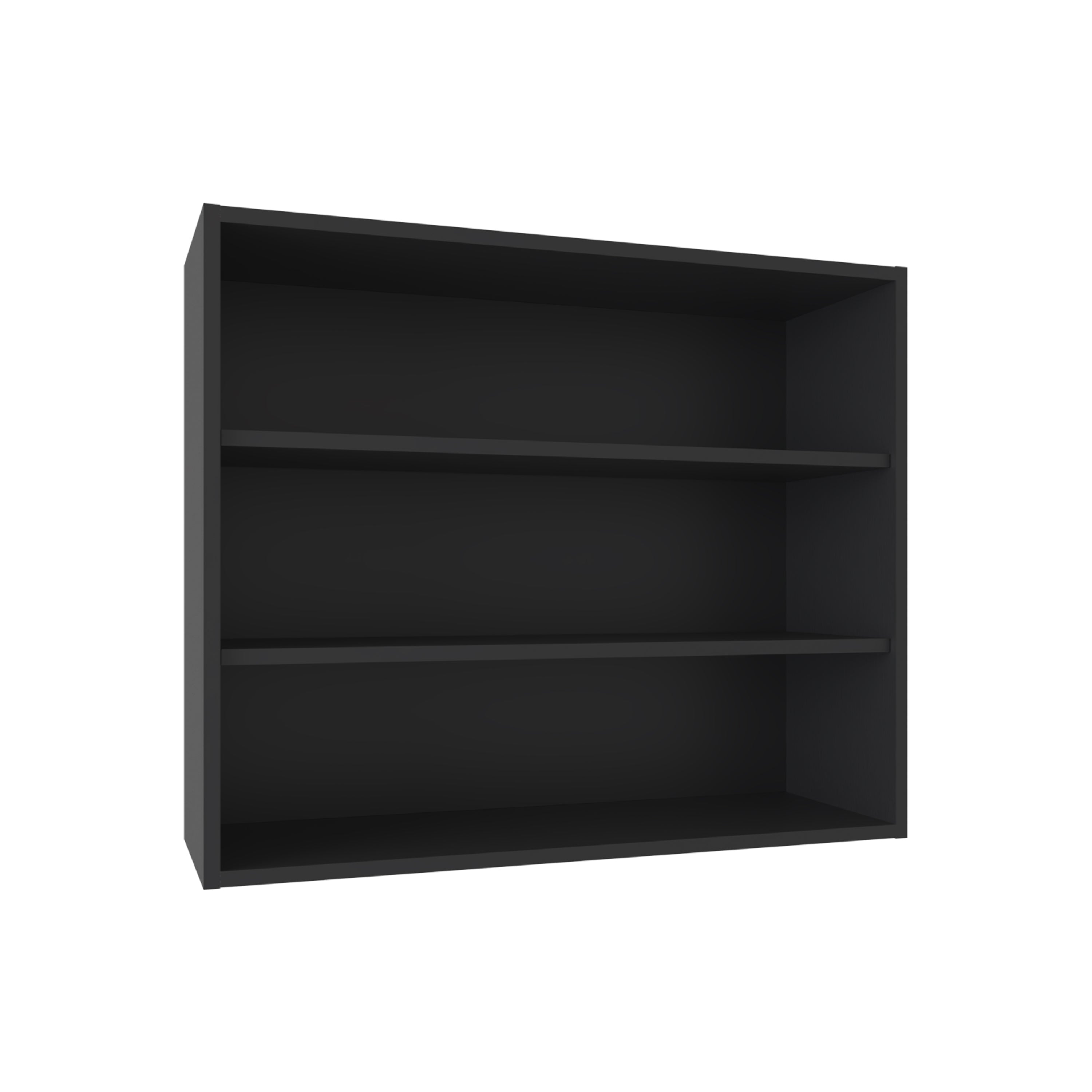 Ida Wall Shelf, 3 Shelves, Black - Luciddepo