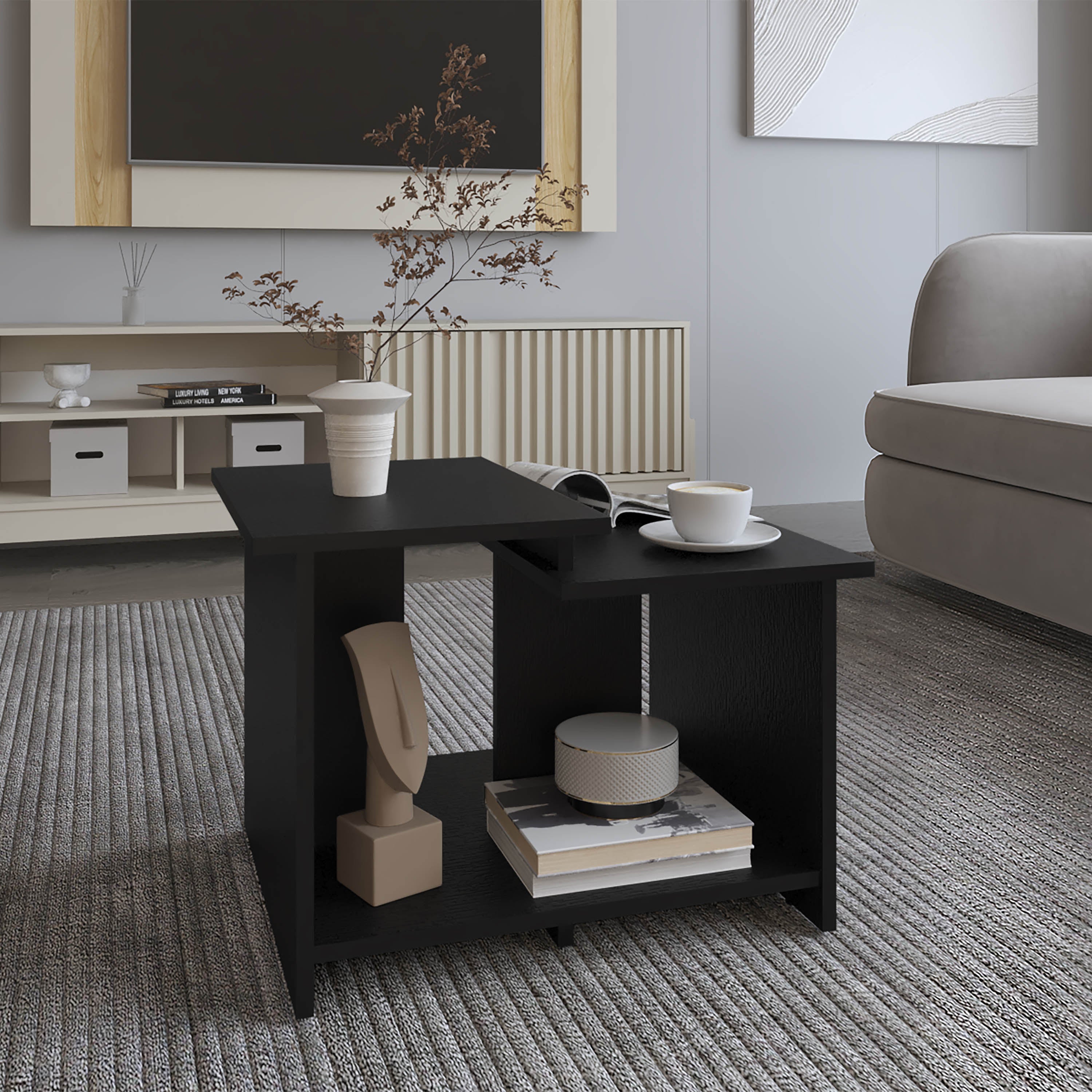 Hesston Coffee Table, Black Wengue - Luciddepo